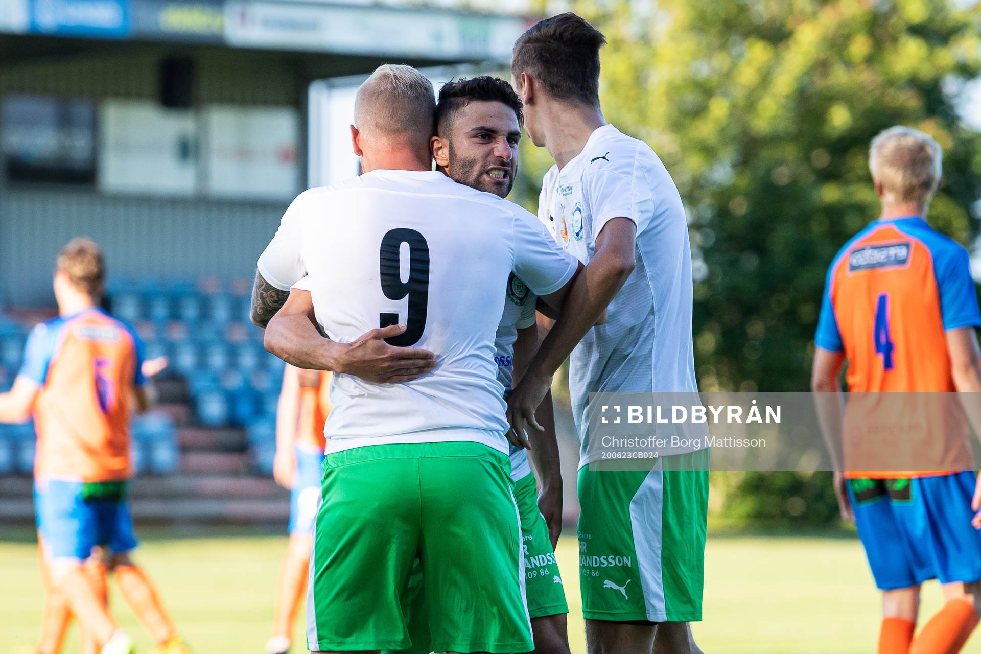 Klippans Dylan Gomli jublar