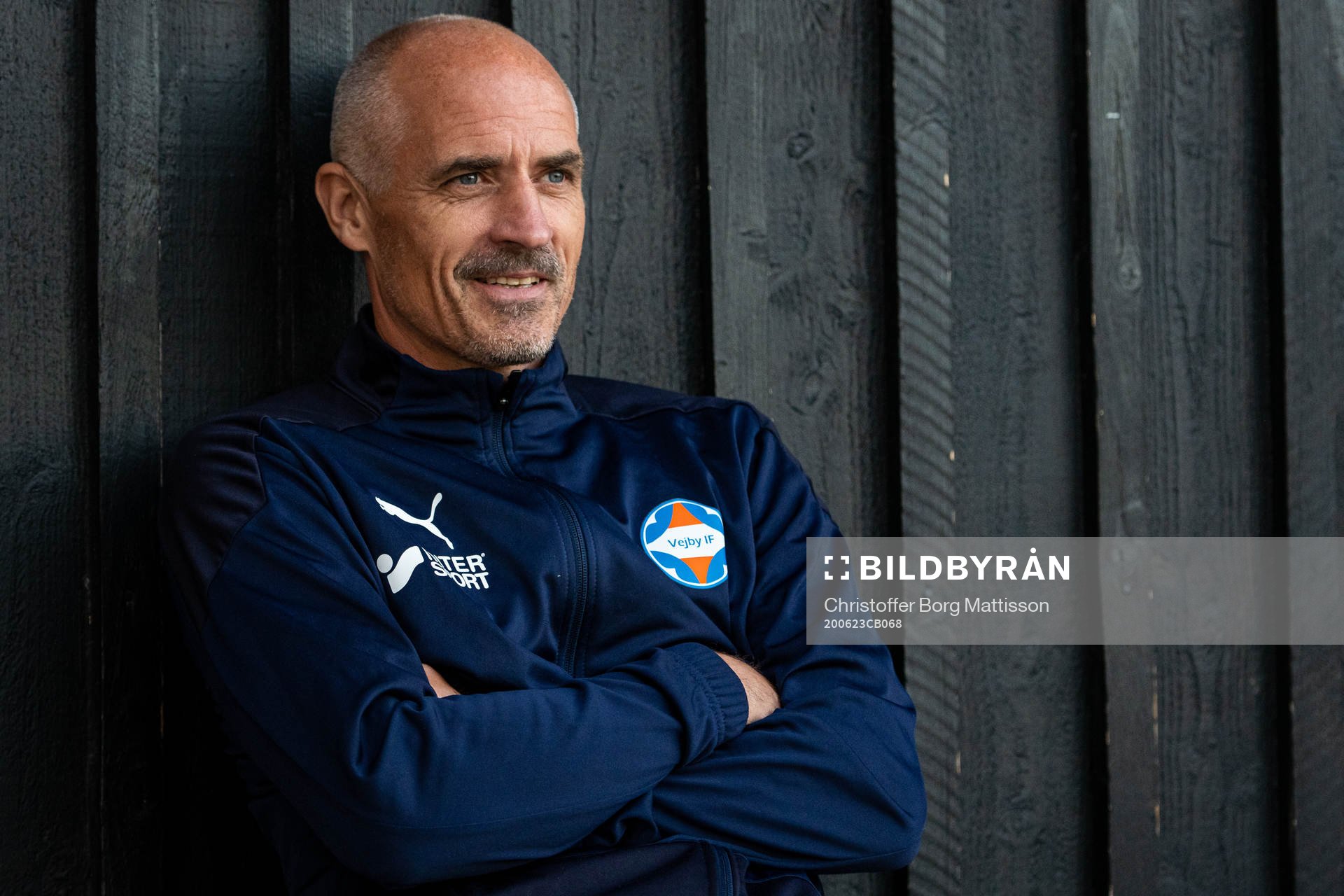 Vejbys tränare Magnus Arvidsson efter fotbollsmatchen i Division 3 Sydvästra Götaland mellan Vejby IF och Klippans Förenade FF den 23 juni 2020 i Vejby.