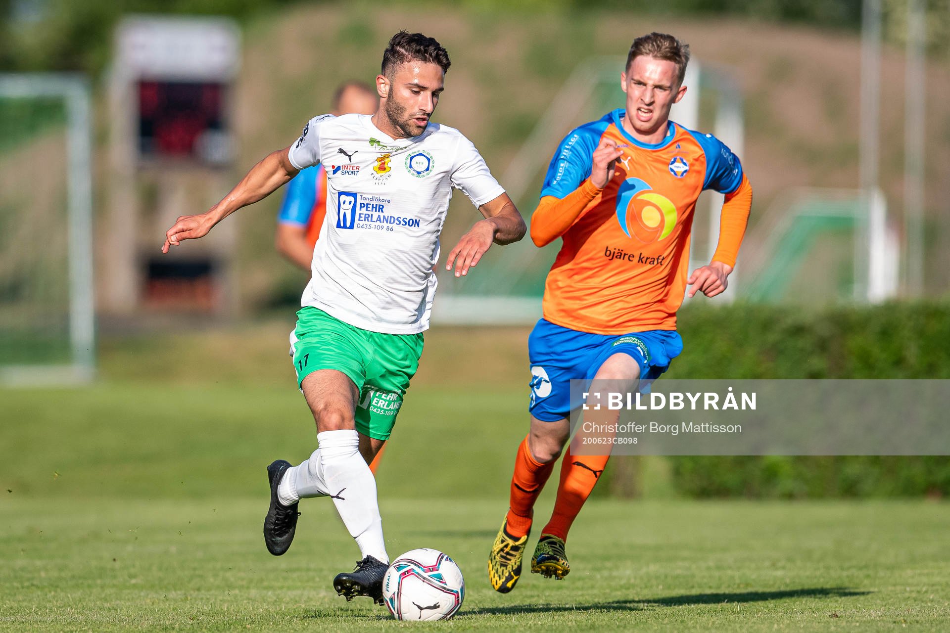 Klippans Dylan Gomli och Vejbys Dennis Ericson