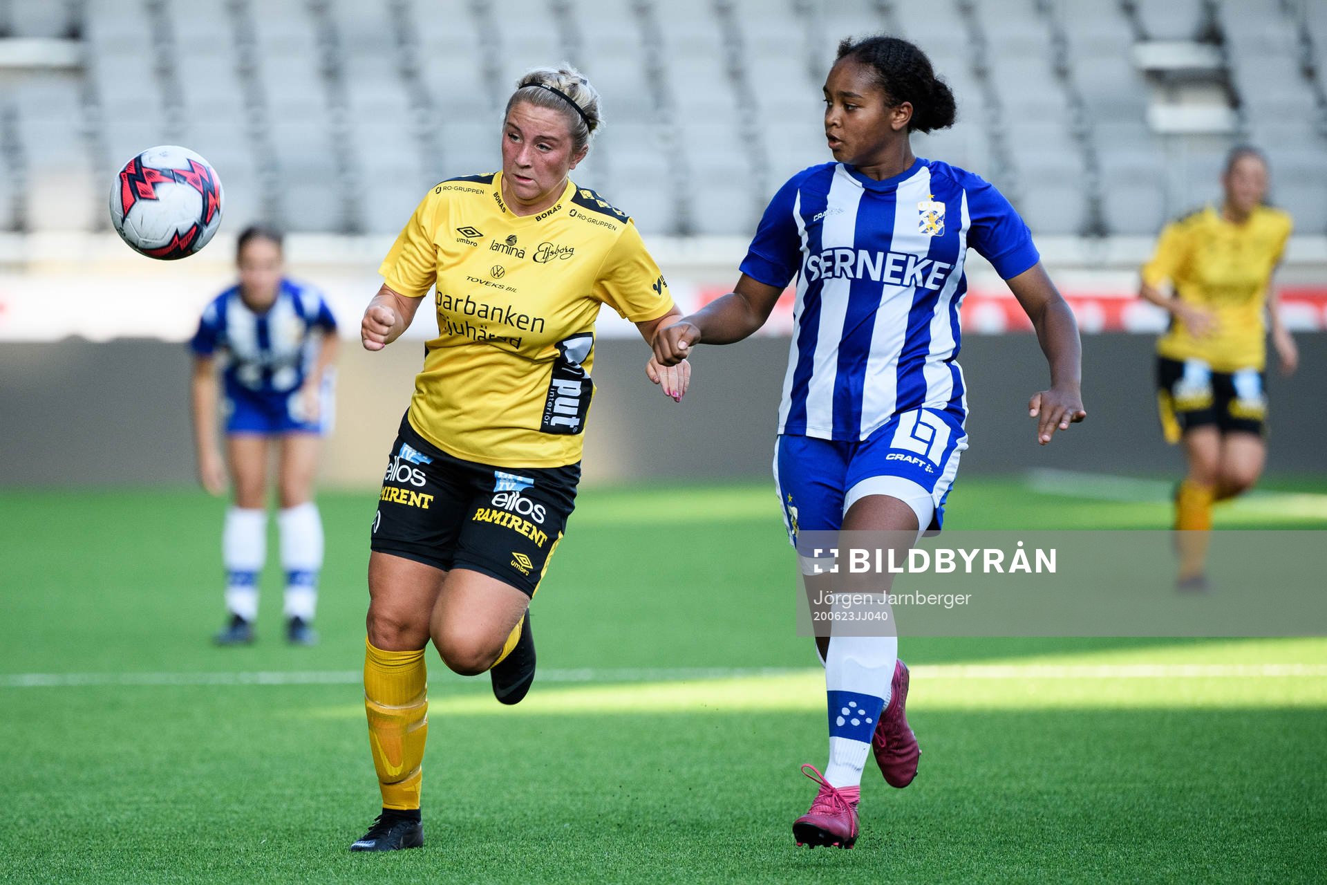 Elfsborgs Ebba Johansson och IFK Göteborgs Aliima