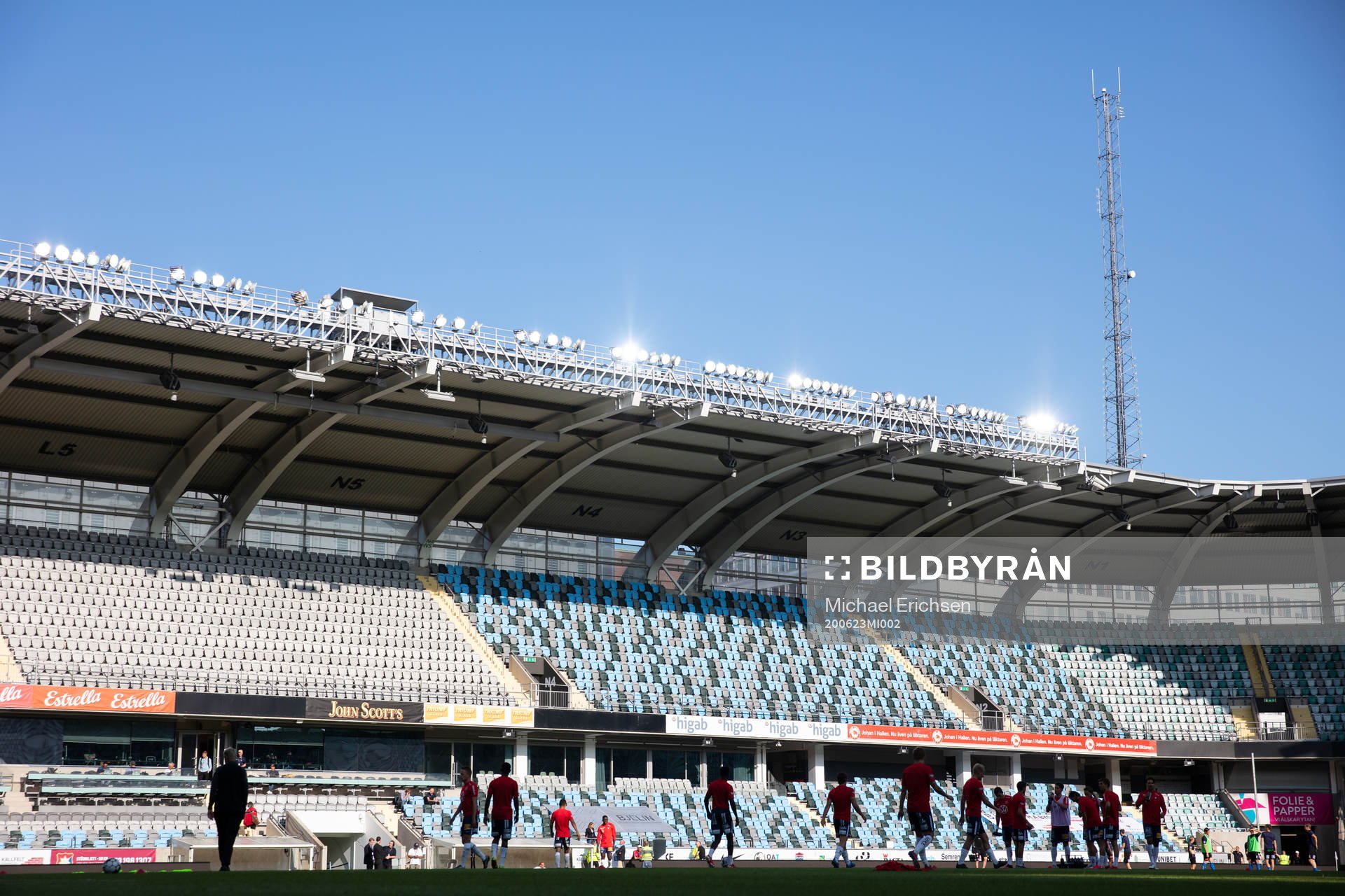 Tomma läktare på Gamla Ullevi