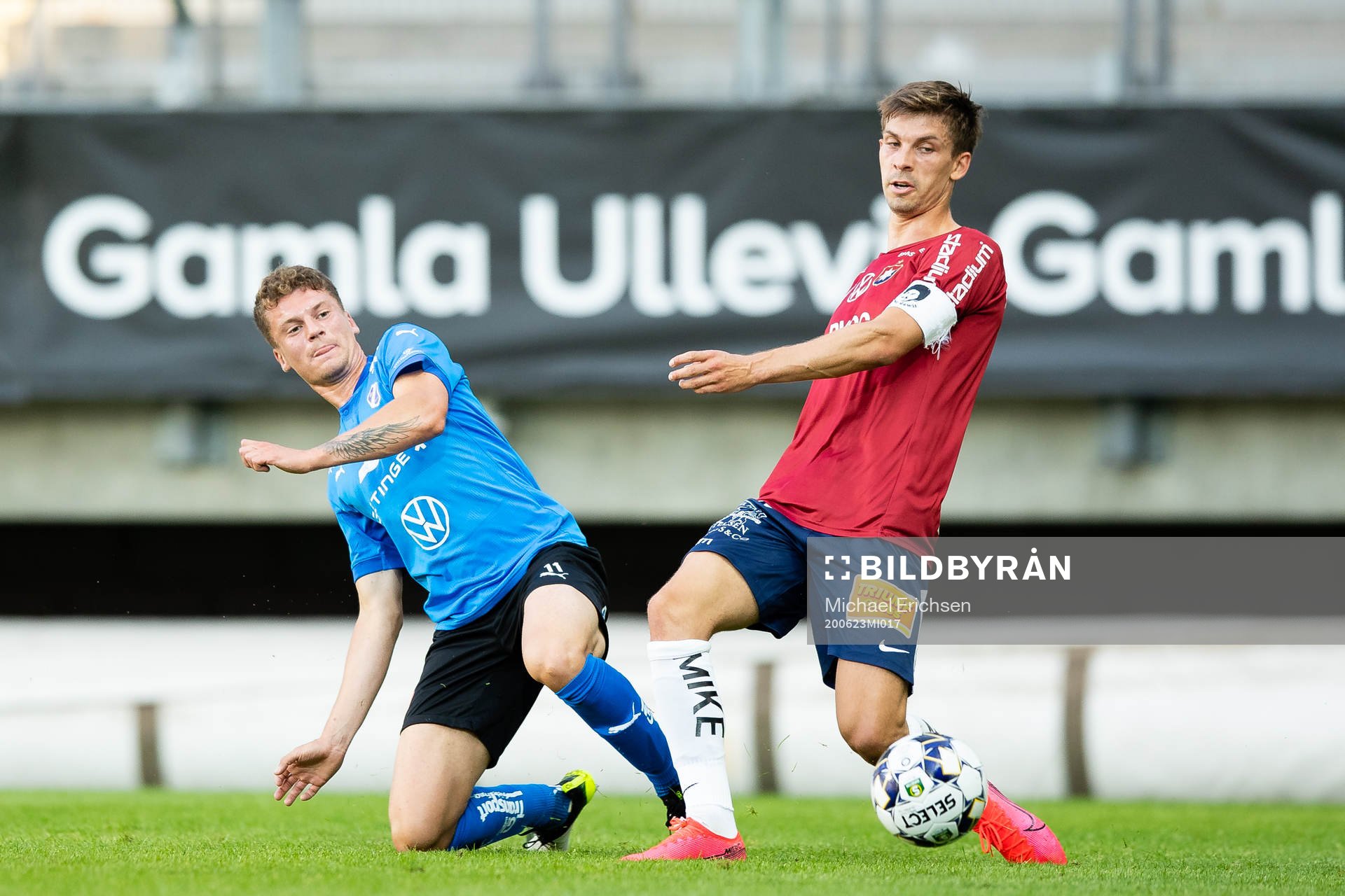 Halmstads Samuel Kroon och Örgrytes Daniel Paulson