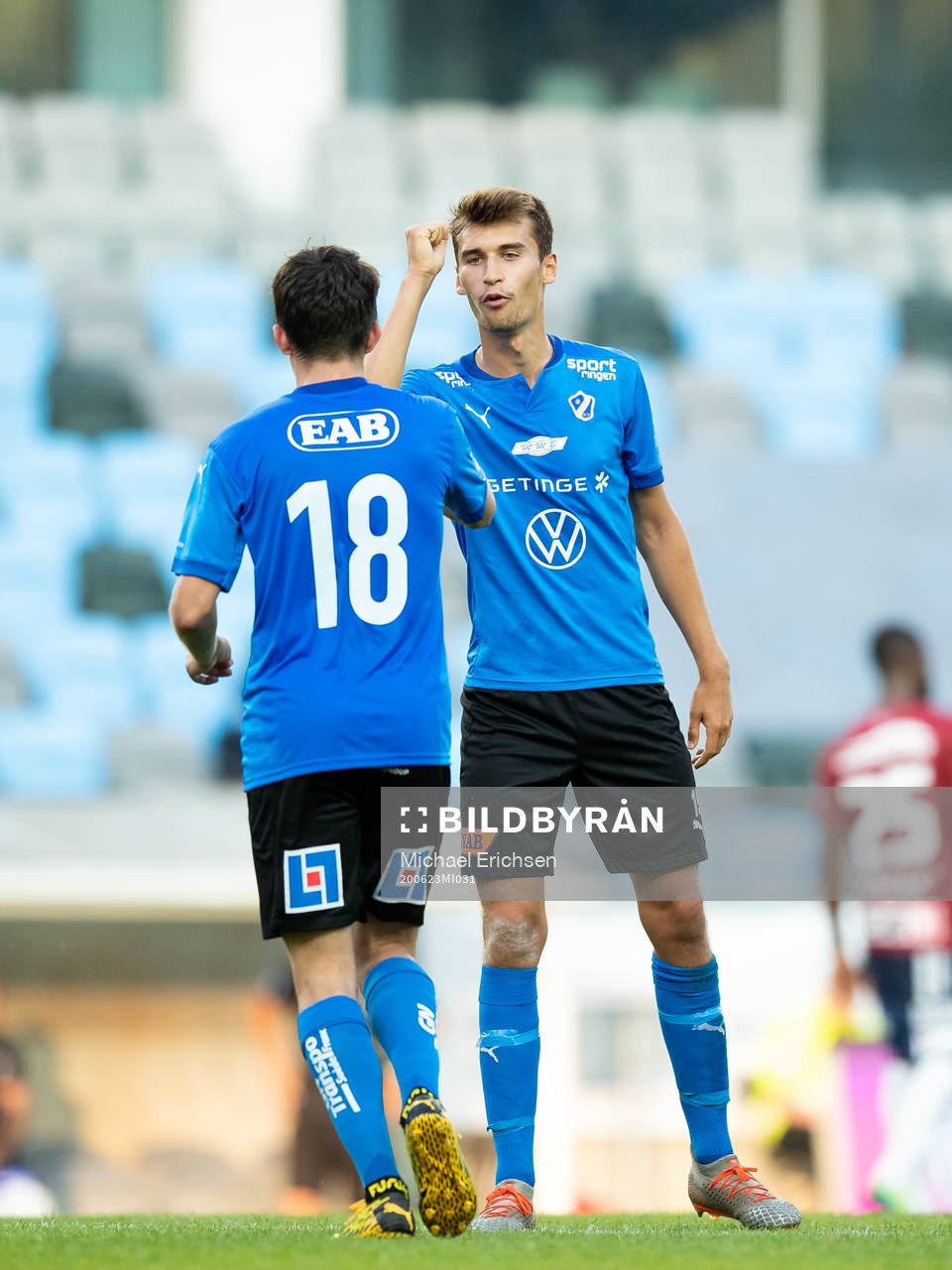 Halmstads Emil Tot Wikström och Rasmus Wiedesheim-Paul