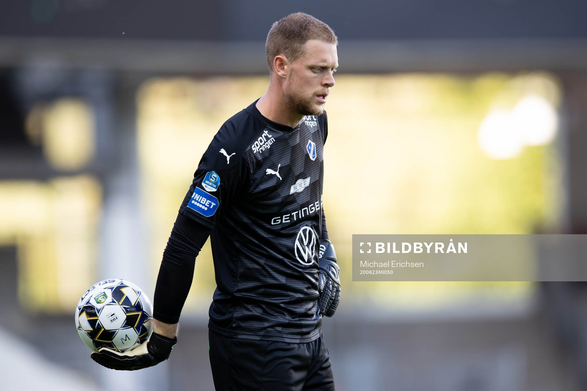 Halmstads målvakt Malkolm Nilsson Säfqvist
