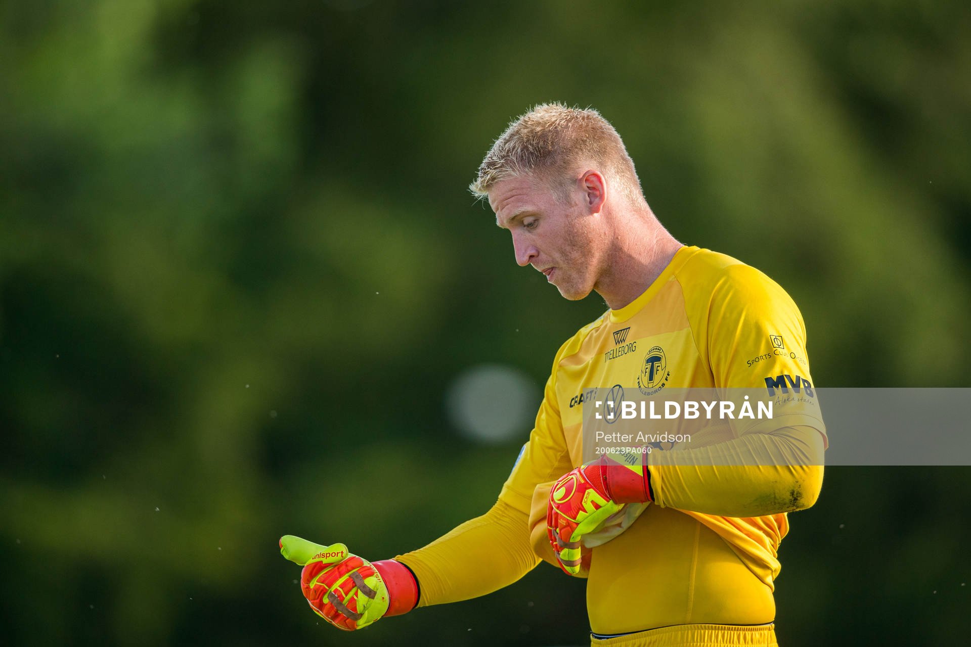 Trelleborgs målvakt Hampus Nilsson deppar