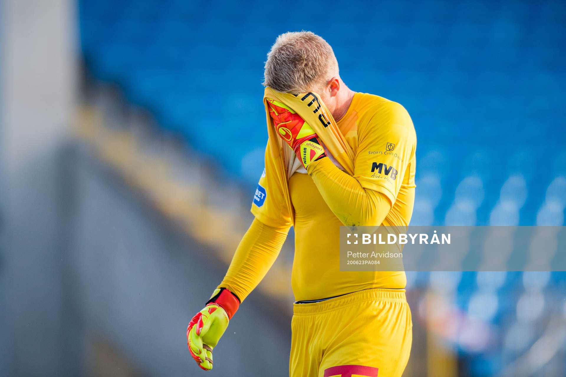 Trelleborgs målvakt Hampus Nilsson deppar