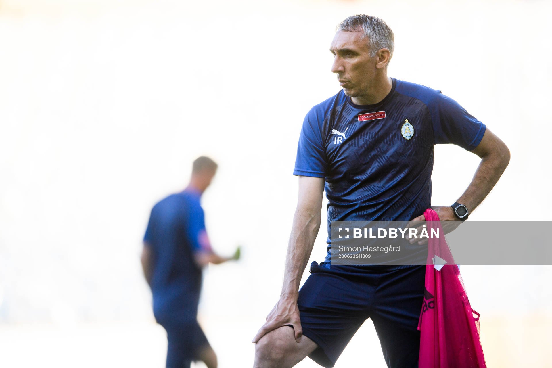 AFC Eskilstunas assisterande tränare Ivan Ristic inför fotbollsmatchen i Superettan mellan Dalkurd och AFC Eskilstuna den 23 juni 2020 i Uppsala.