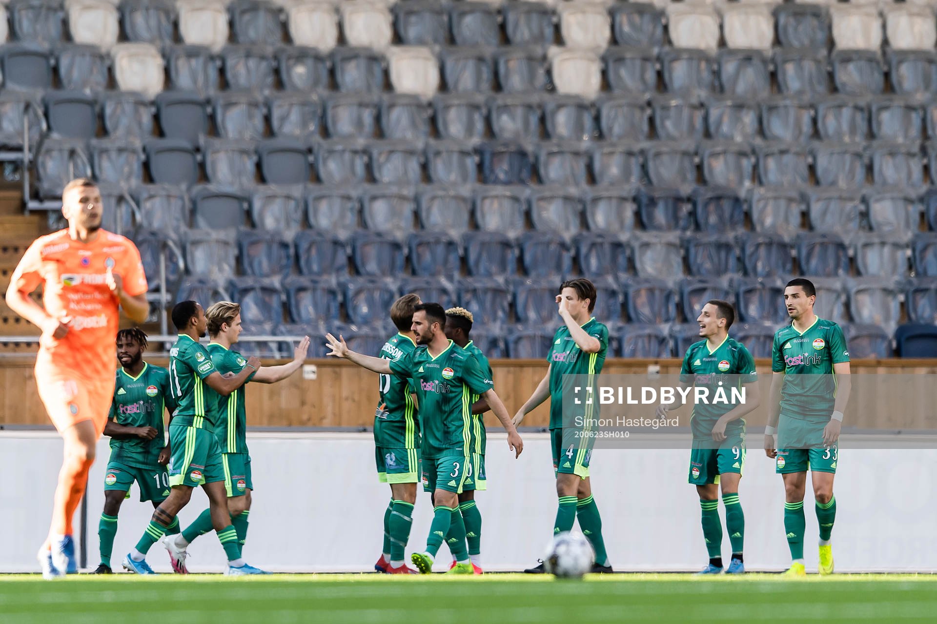 Dalkurds spelare jublar