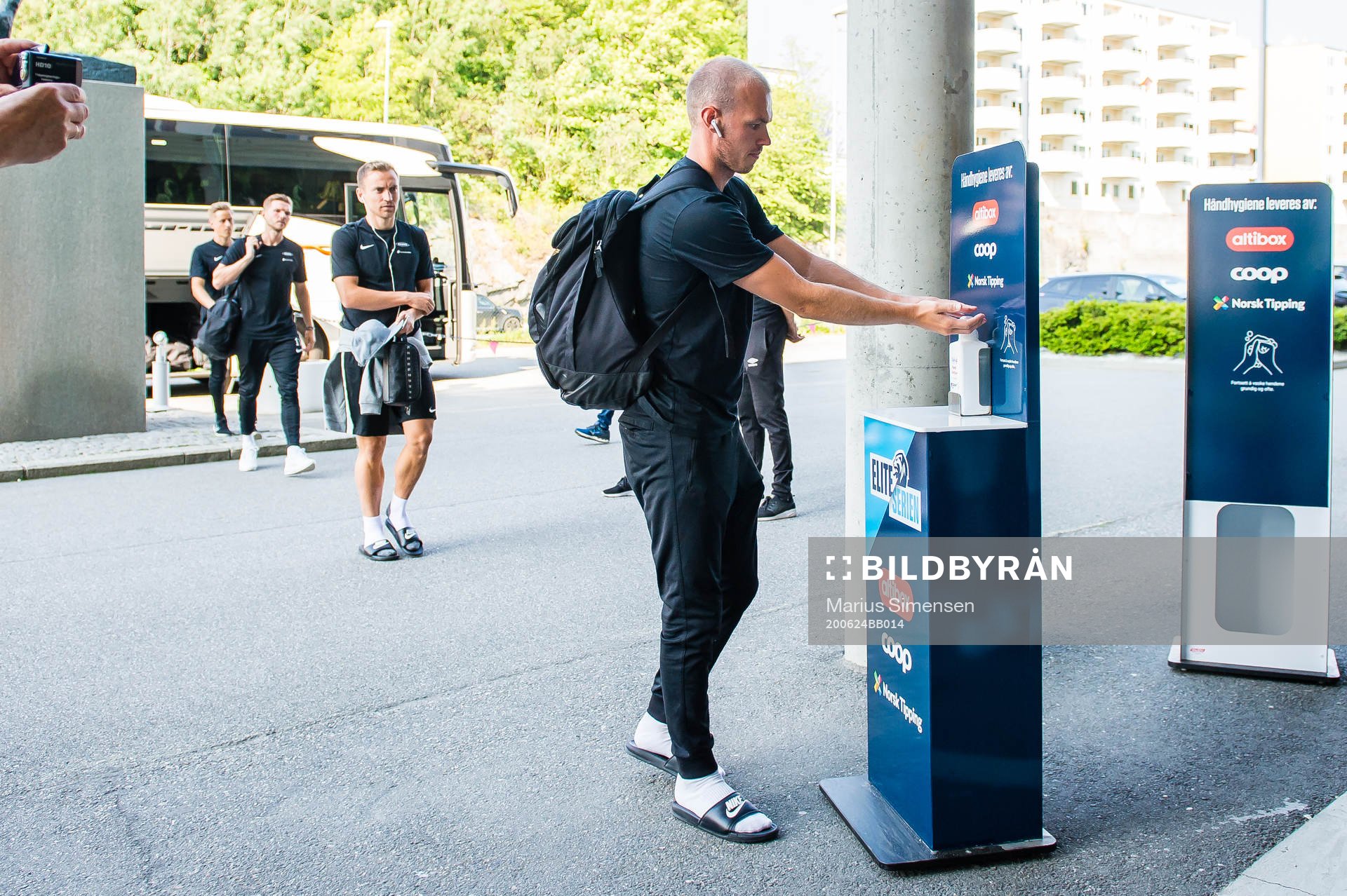 Petter Dahle Strand of Brann arrives