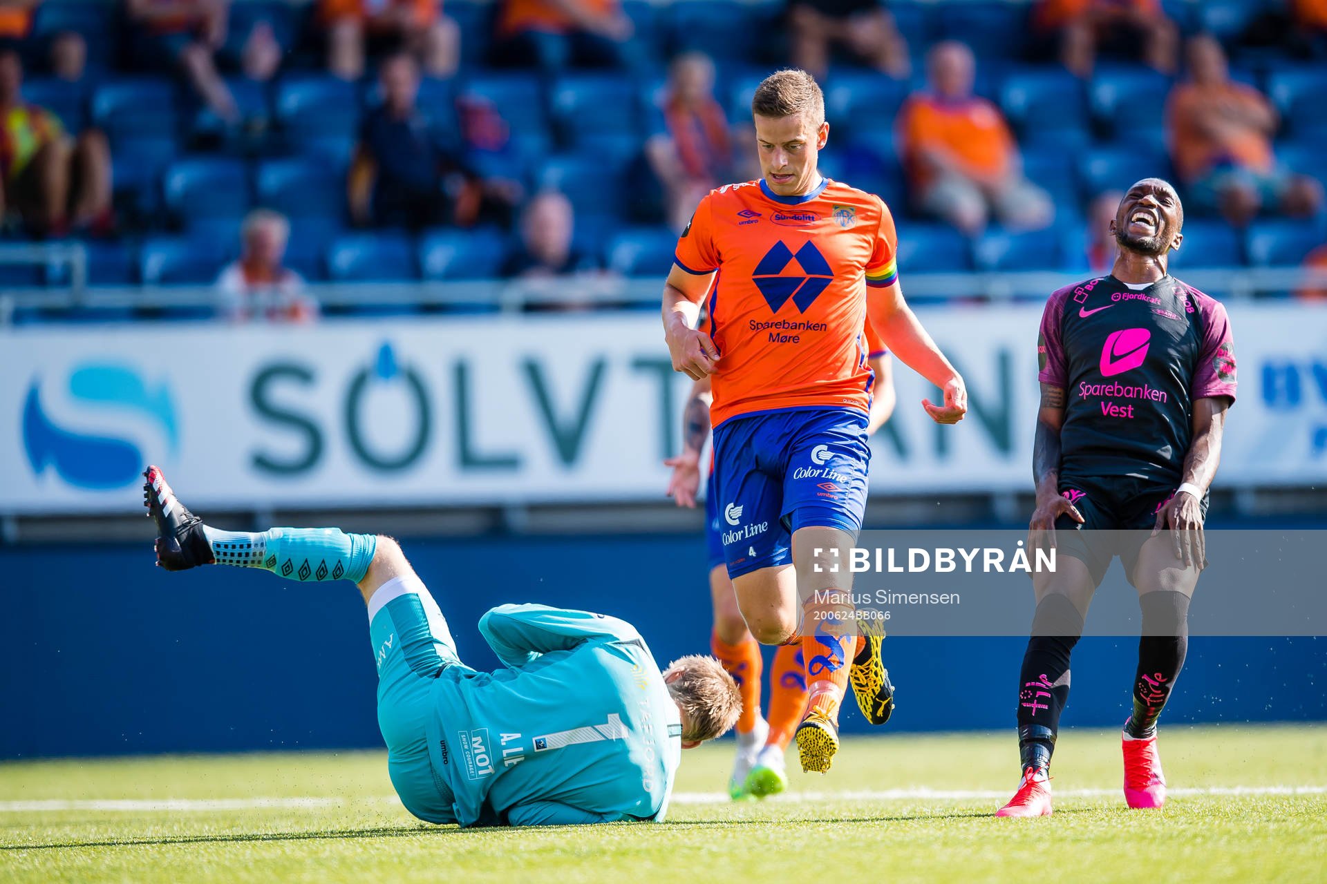 Andreas Lie, Jonas Grønner of Aalesund and Karamoko Daouda