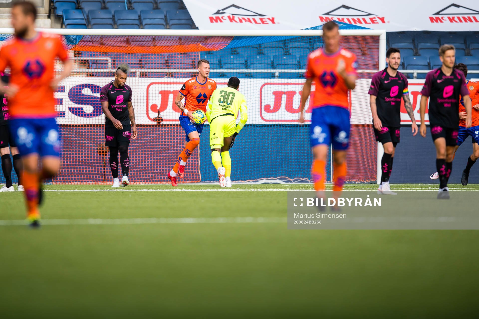 Holmbert Aron Briem Fridjonsson of Aalesund celebrates