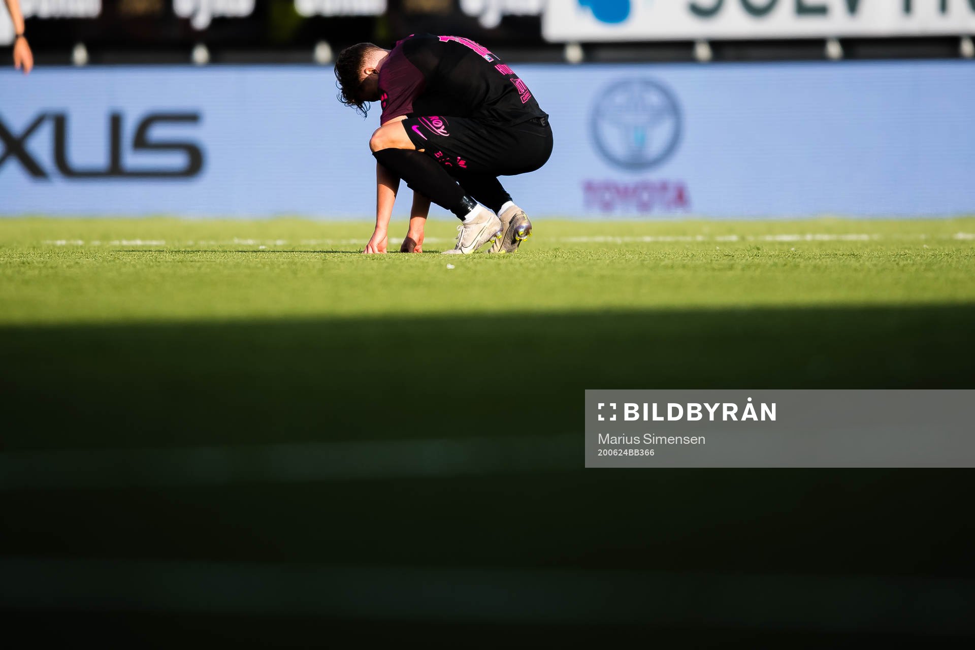 Erlend Hustad of Brann looks dejected