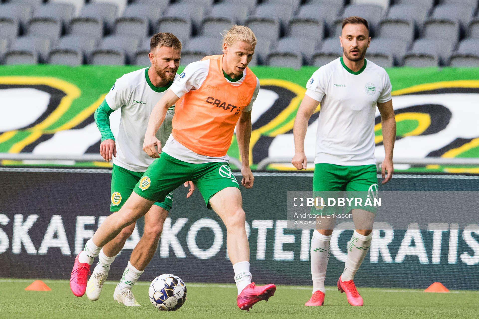 Hammarbys Dennis Widgren, Gustav Ludwigson och Muamer