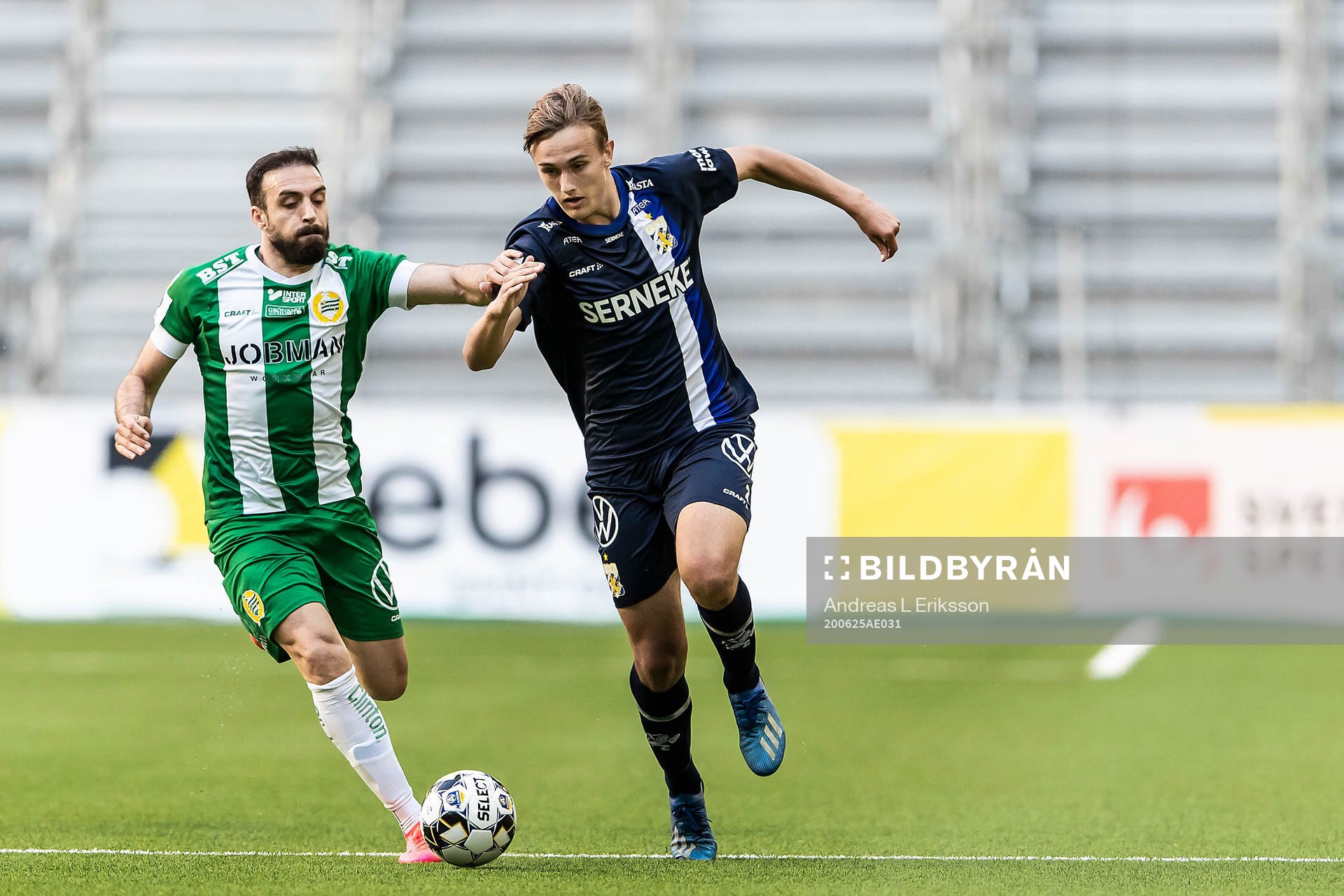 Hammarbys Abdul Khalili och IFK Göteborgs Jesper Tolinsson