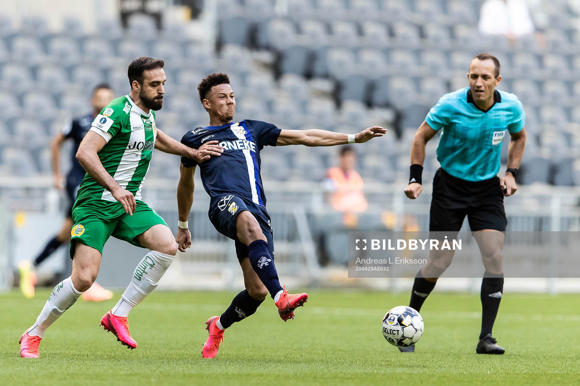 Hammarbys Abdul Khalili IFK Göteborgs Tobias Sana och