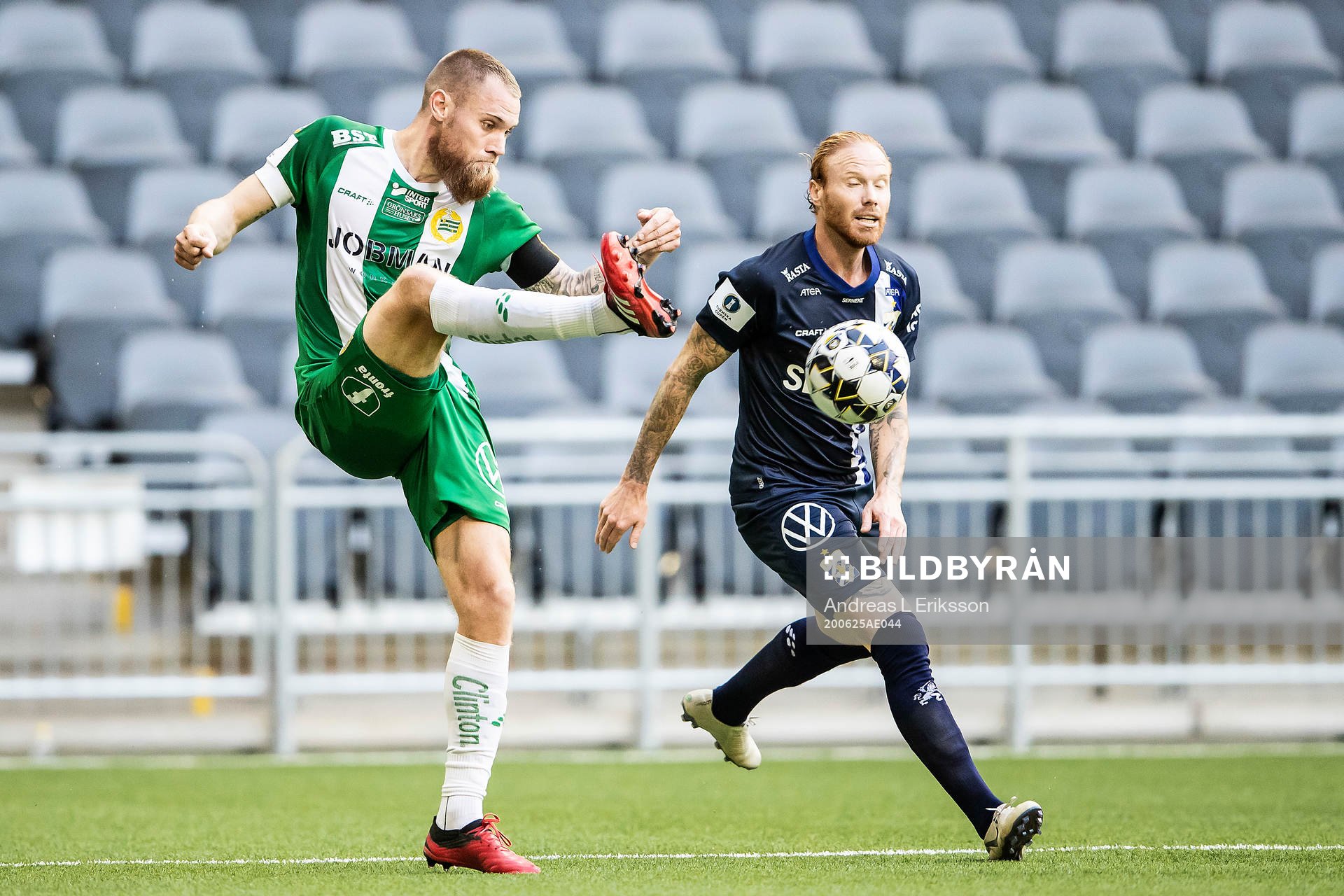 Hammarbys David Fällman och IFK Göteborgs Alexander