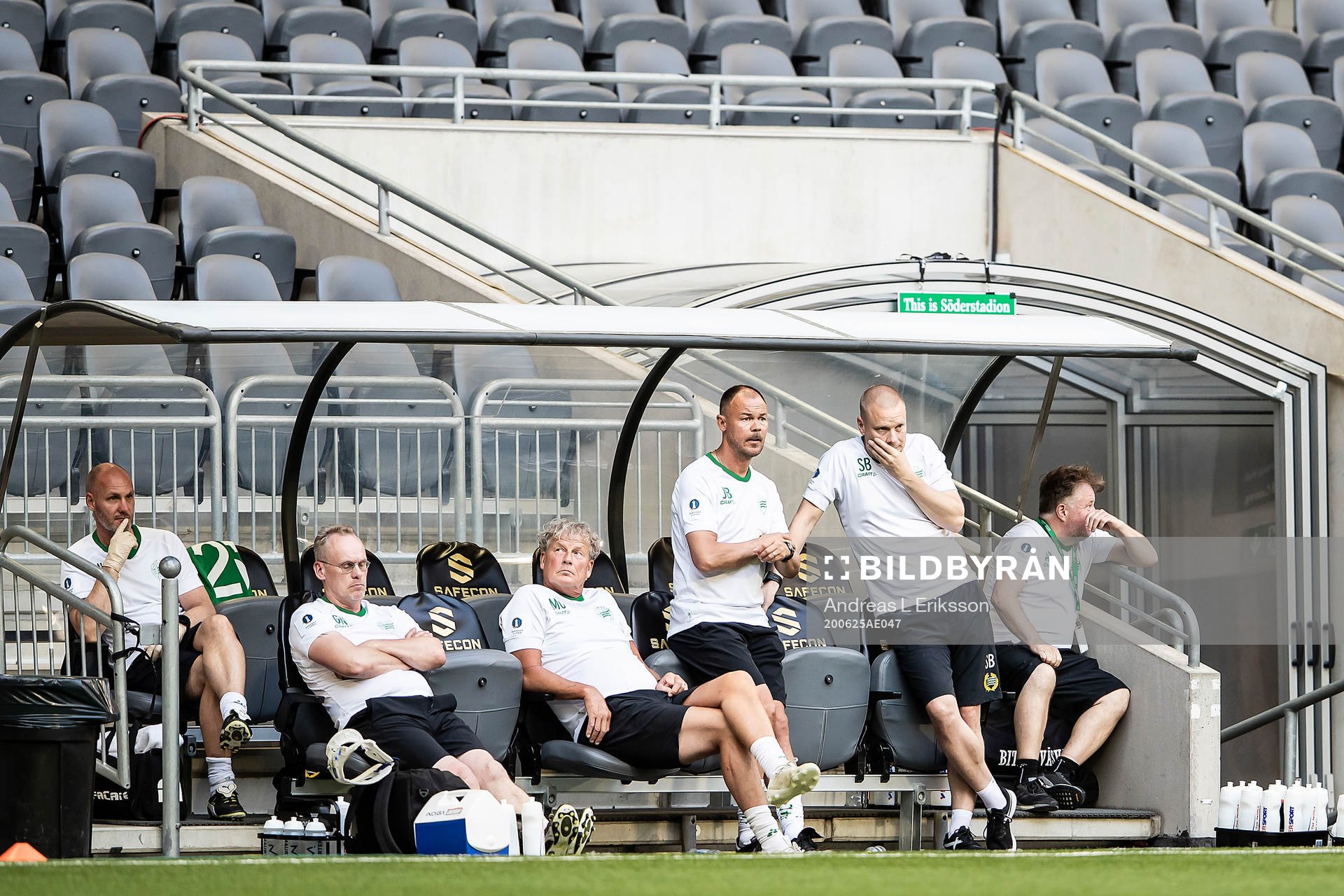 Hammarbys tränare Stefan Billborn och assisterande