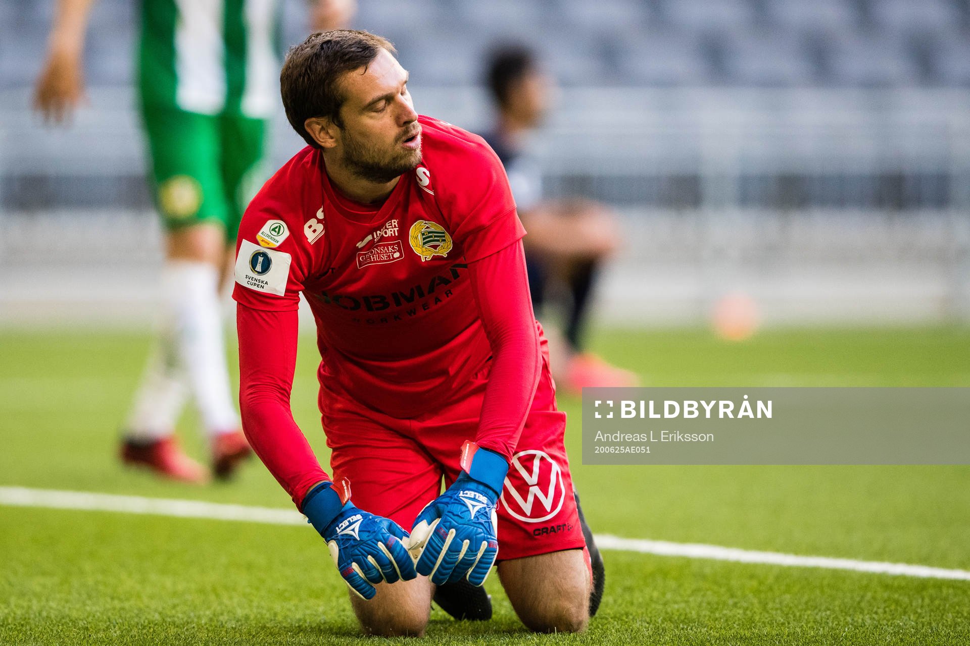 Hammarbys målvakt Davor Blazevic deppar