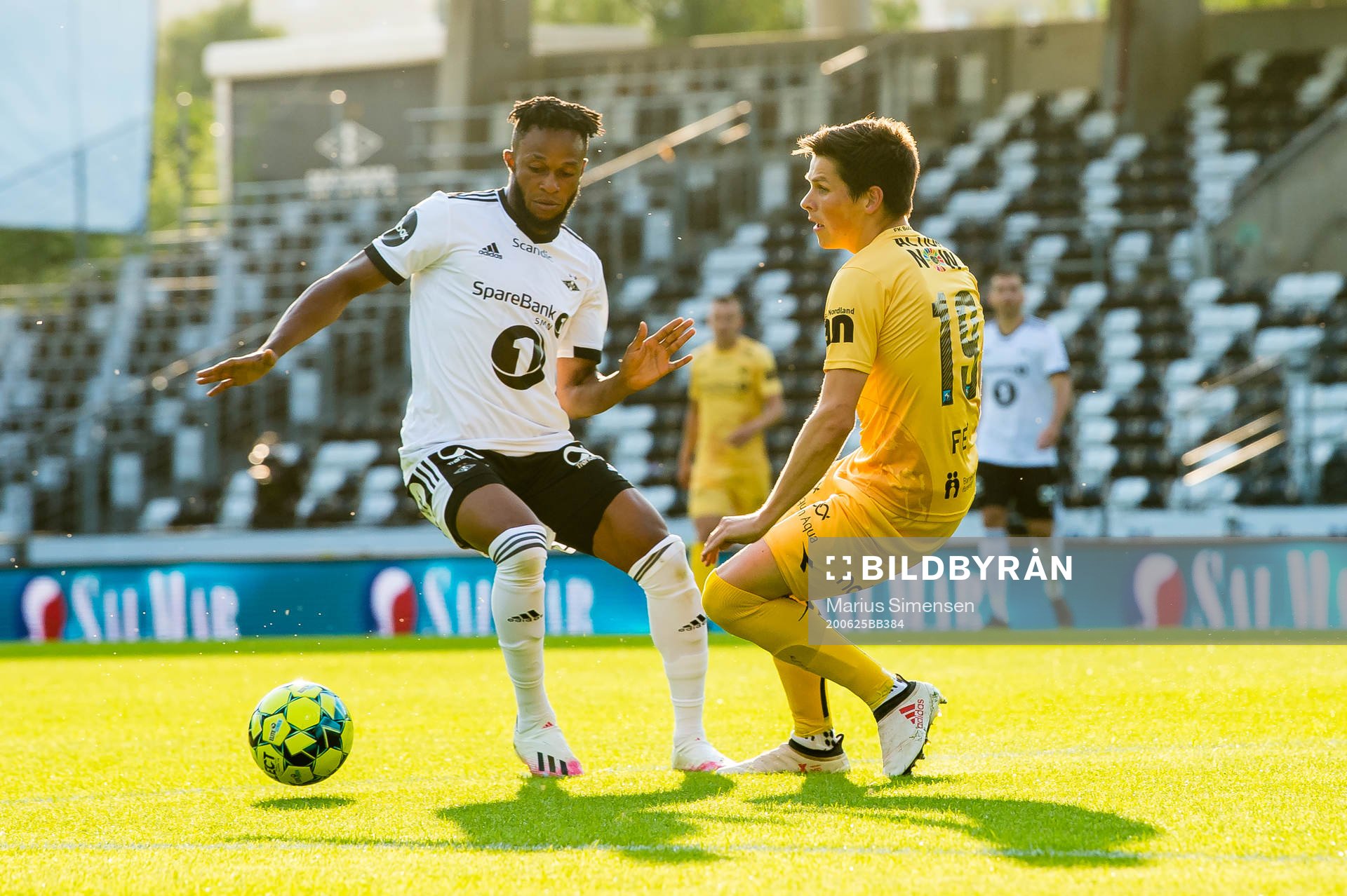Samuel Adeniyi Adegbenro of Rosenborg and Sondre Brunstad