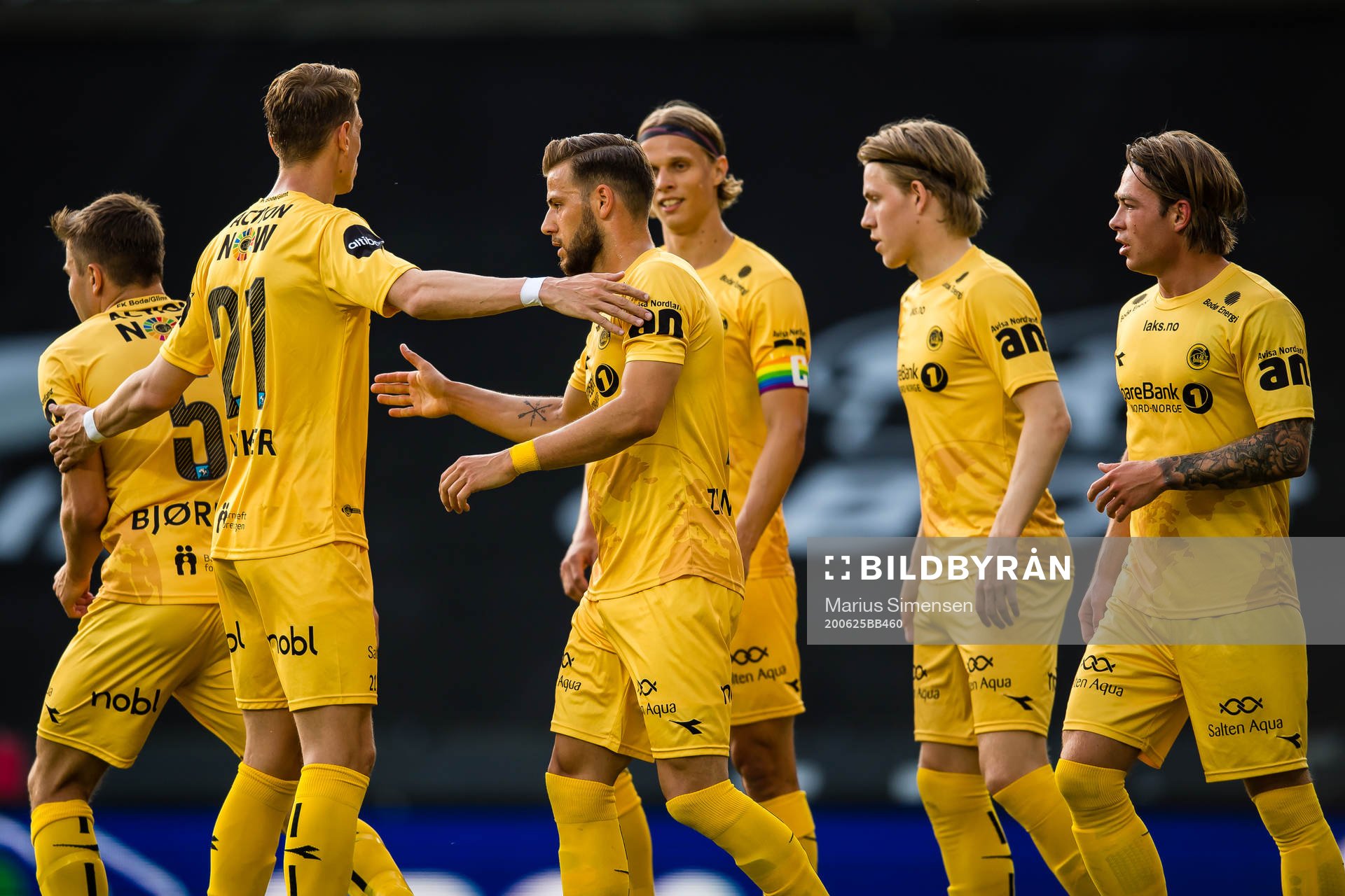 Philip Aksel Frigast Zinckernagel of Bodø/Glimt celebrates