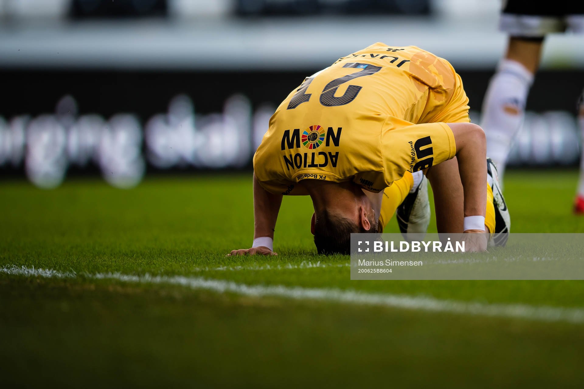 Kasper Aalund Junker of Bodø/Glimt looks dejected