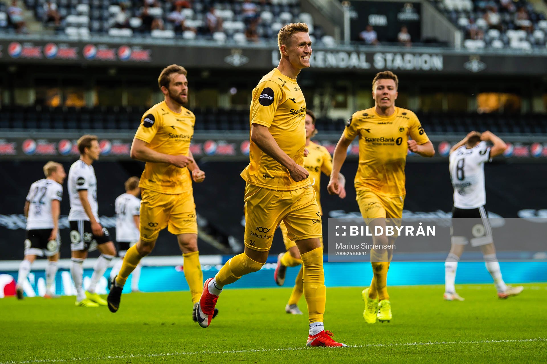 Ola Selvaag Solbakken of Bodø/Glimt celebrates