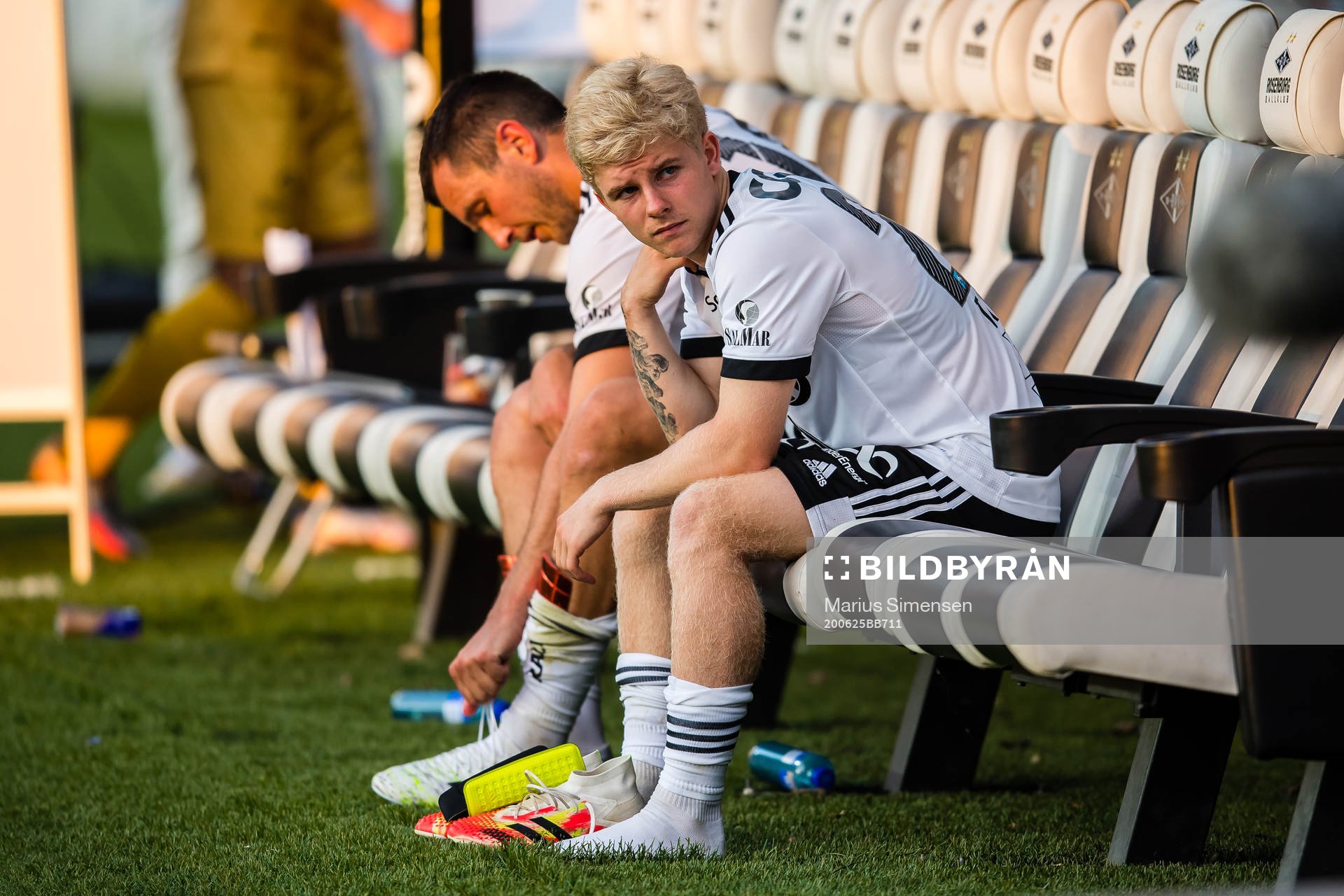Edvard Sandvik Tagseth of Rosenborg looks dejected