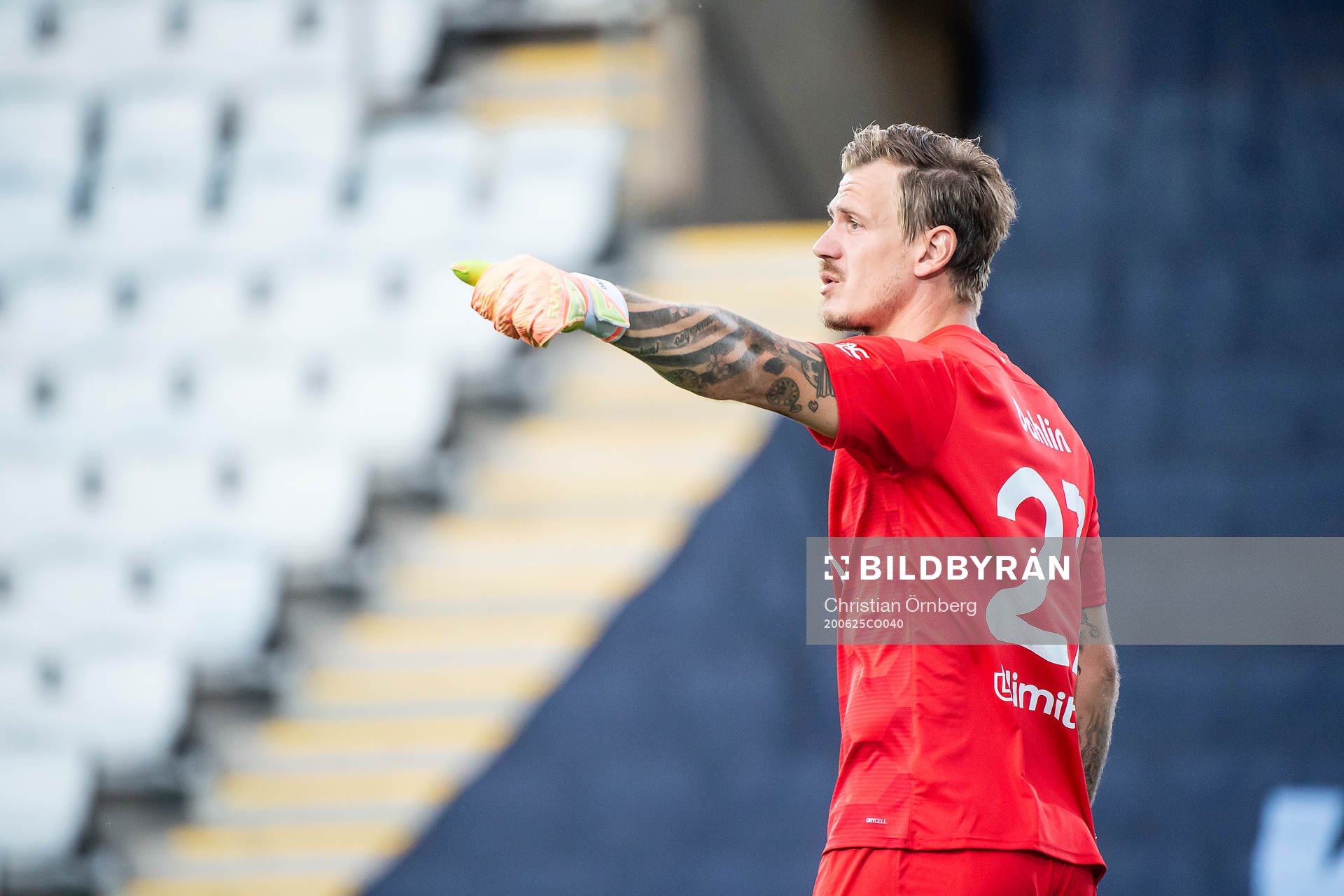 Malmö FFs målvakt Johan Dahlin