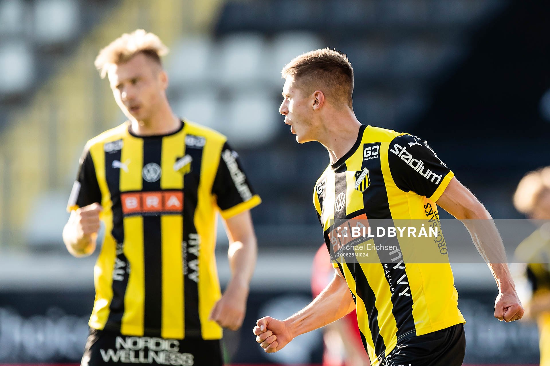Häckens Leo Bengtsson jublar