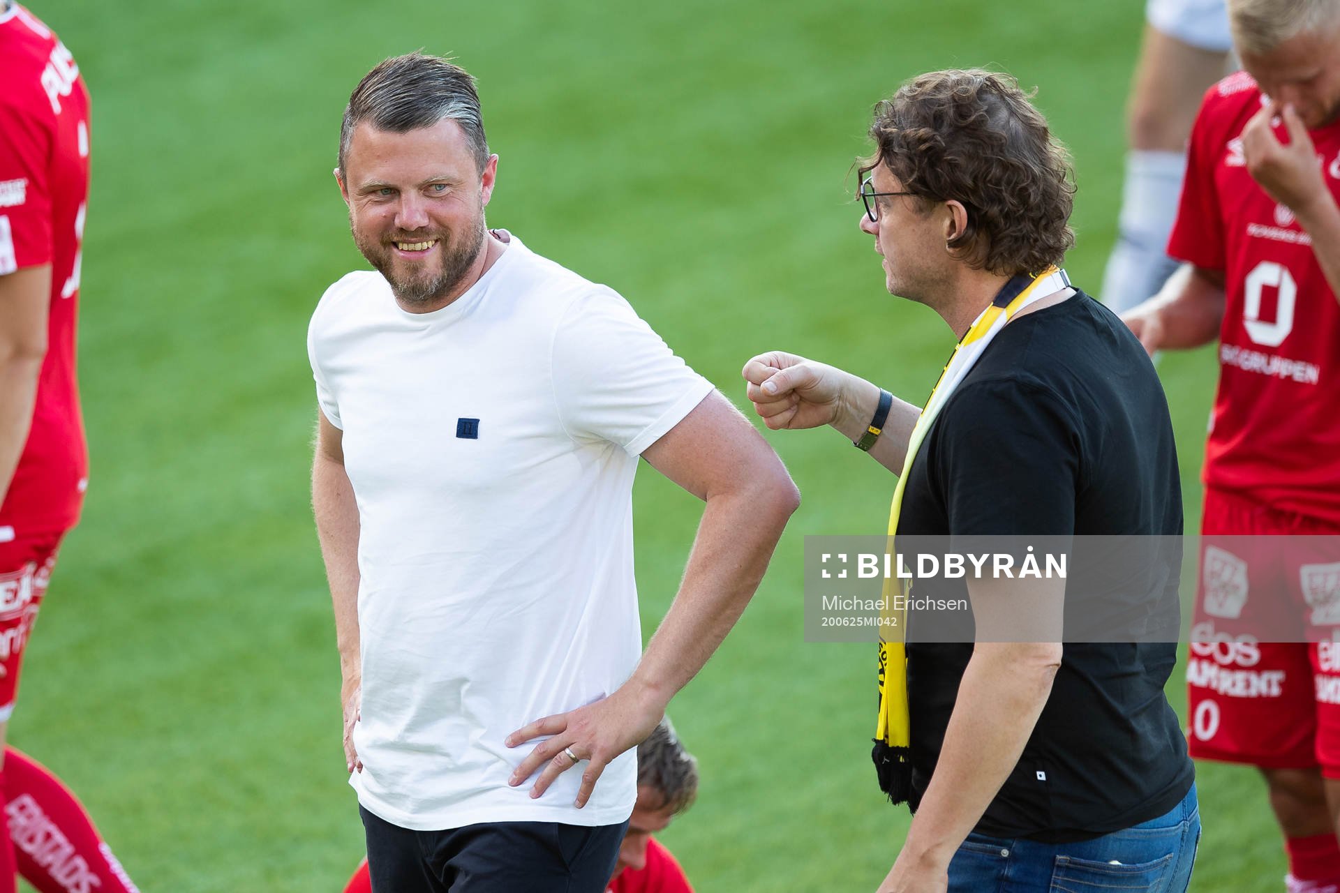 Elfsborgs manager Jimmy Thelin och klubbchef Stefan