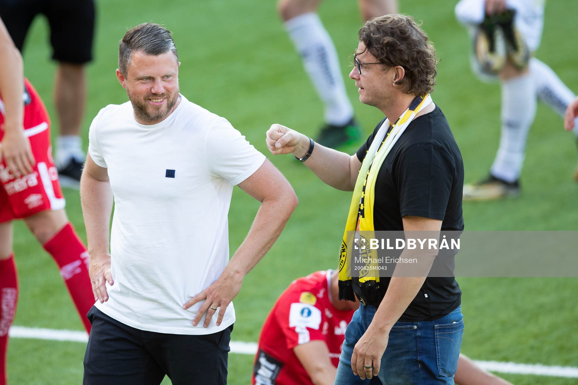 Elfsborgs manager Jimmy Thelin och klubbchef Stefan