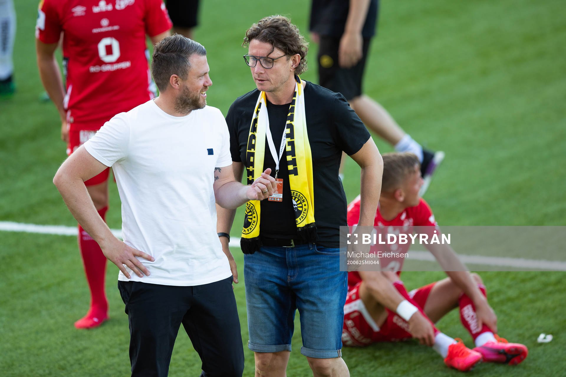 Elfsborgs manager Jimmy Thelin och klubbchef Stefan