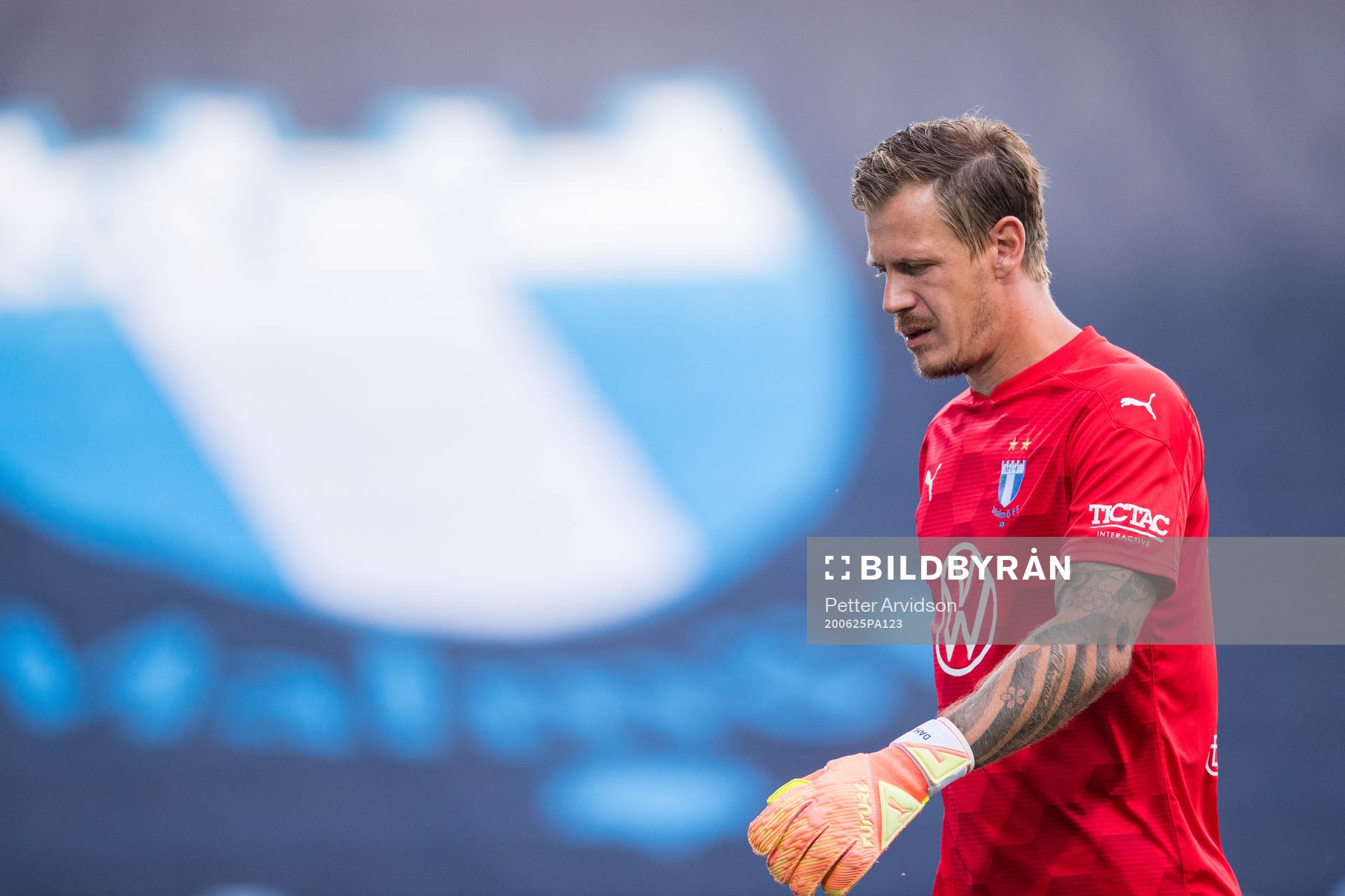 Malmö FFs målvakt Johan Dahlin