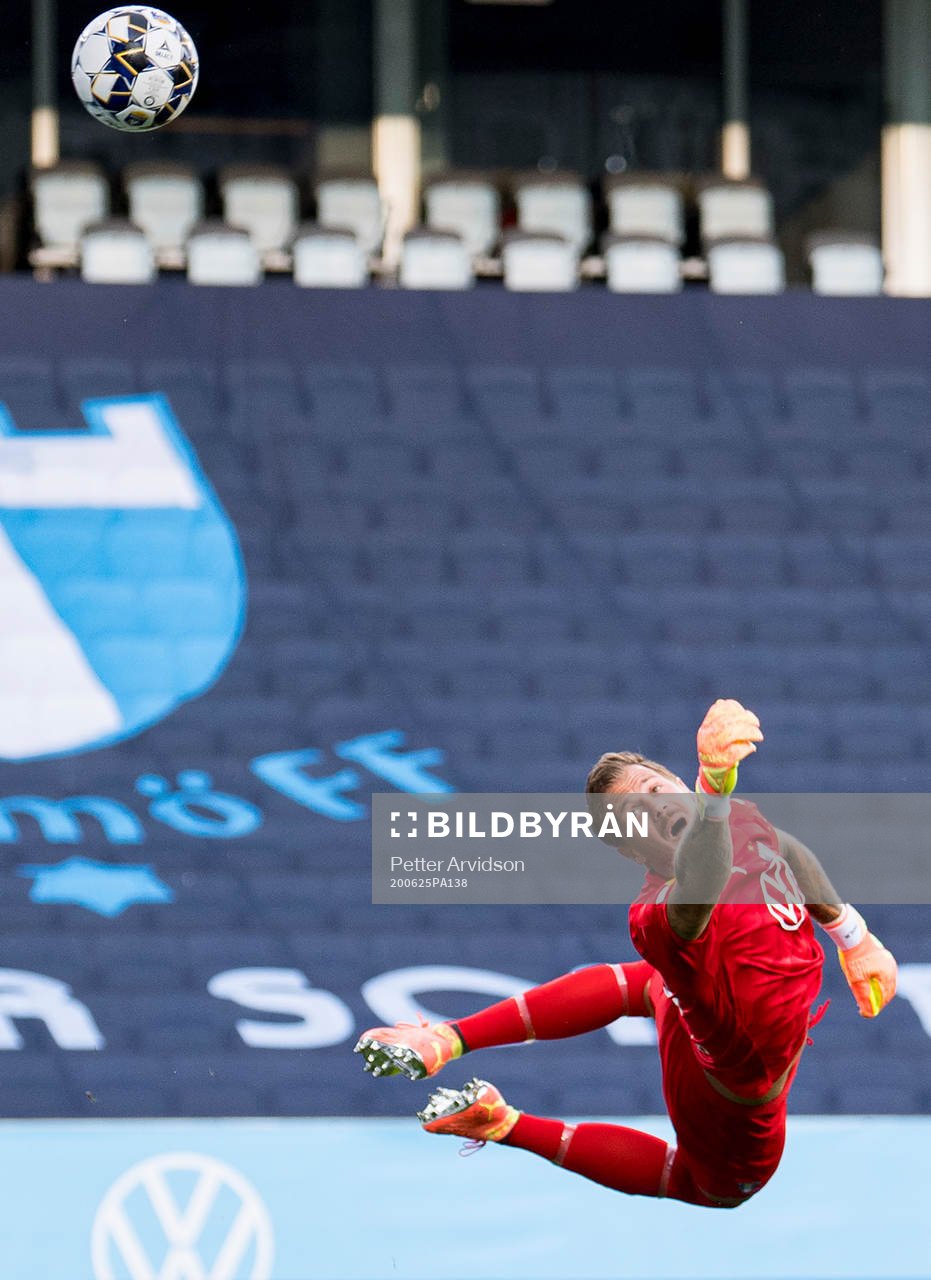 Malmö FFs målvakt Johan Dahlin
