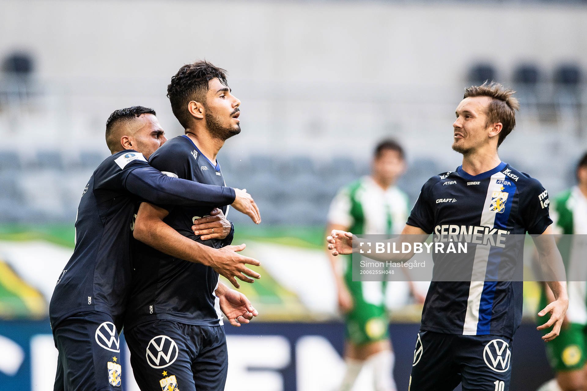 IFK Göteborgs Sargon Abraham, Hosam Aiesh och Patrik