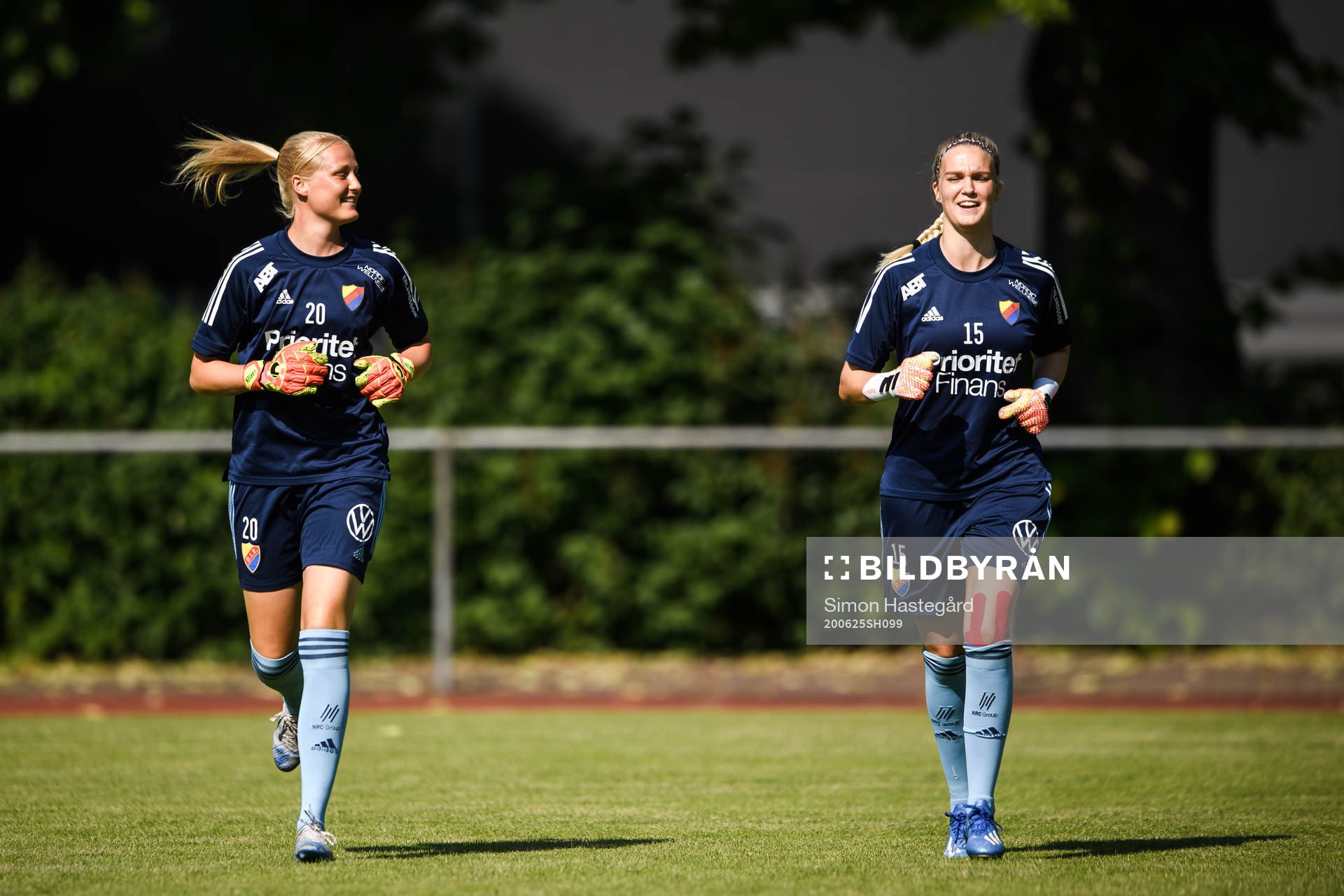 Djurgårdens målvakter Kathrine Østergaard Larsen och