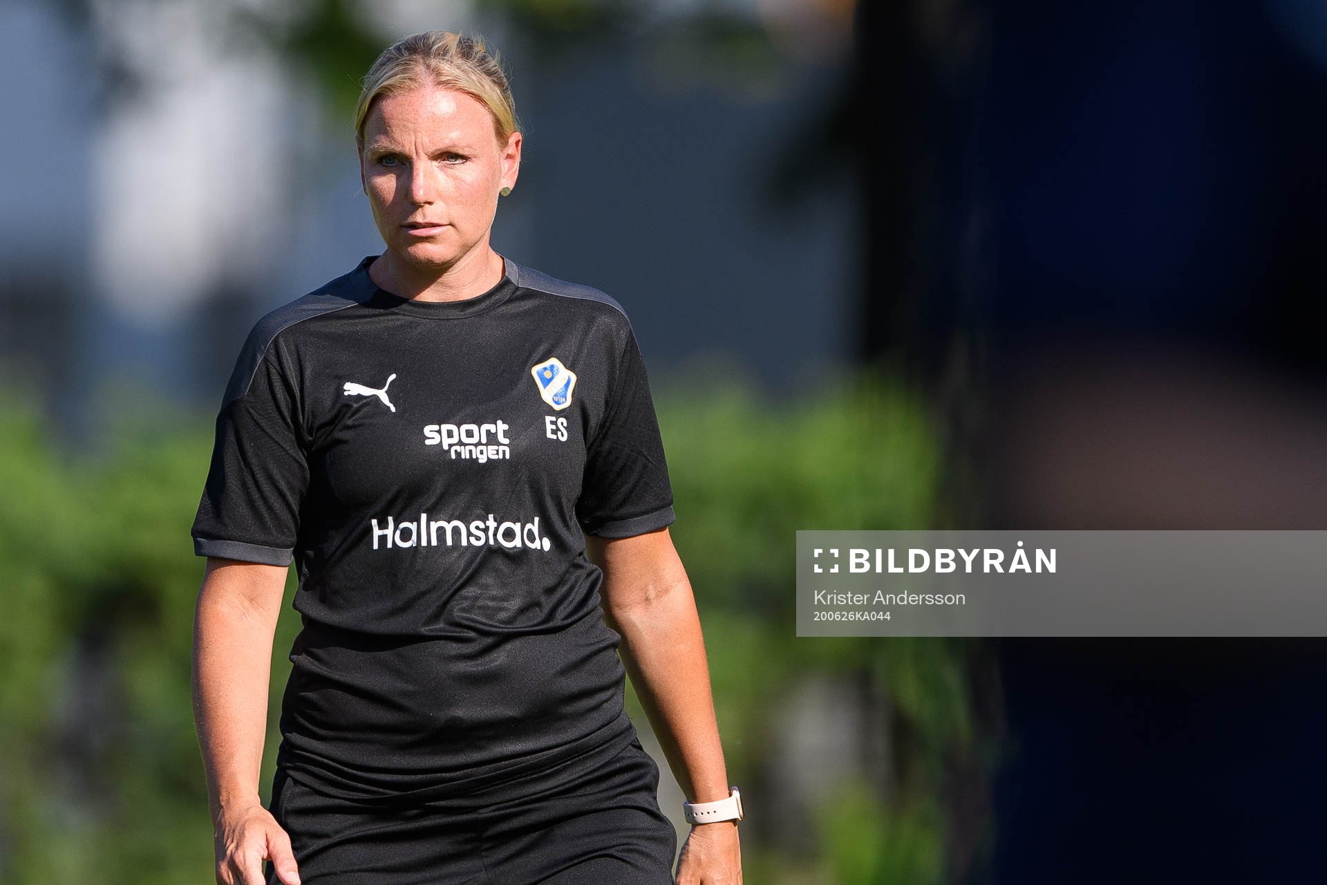 Halmstads assisterande tränare Emma Silvandersson