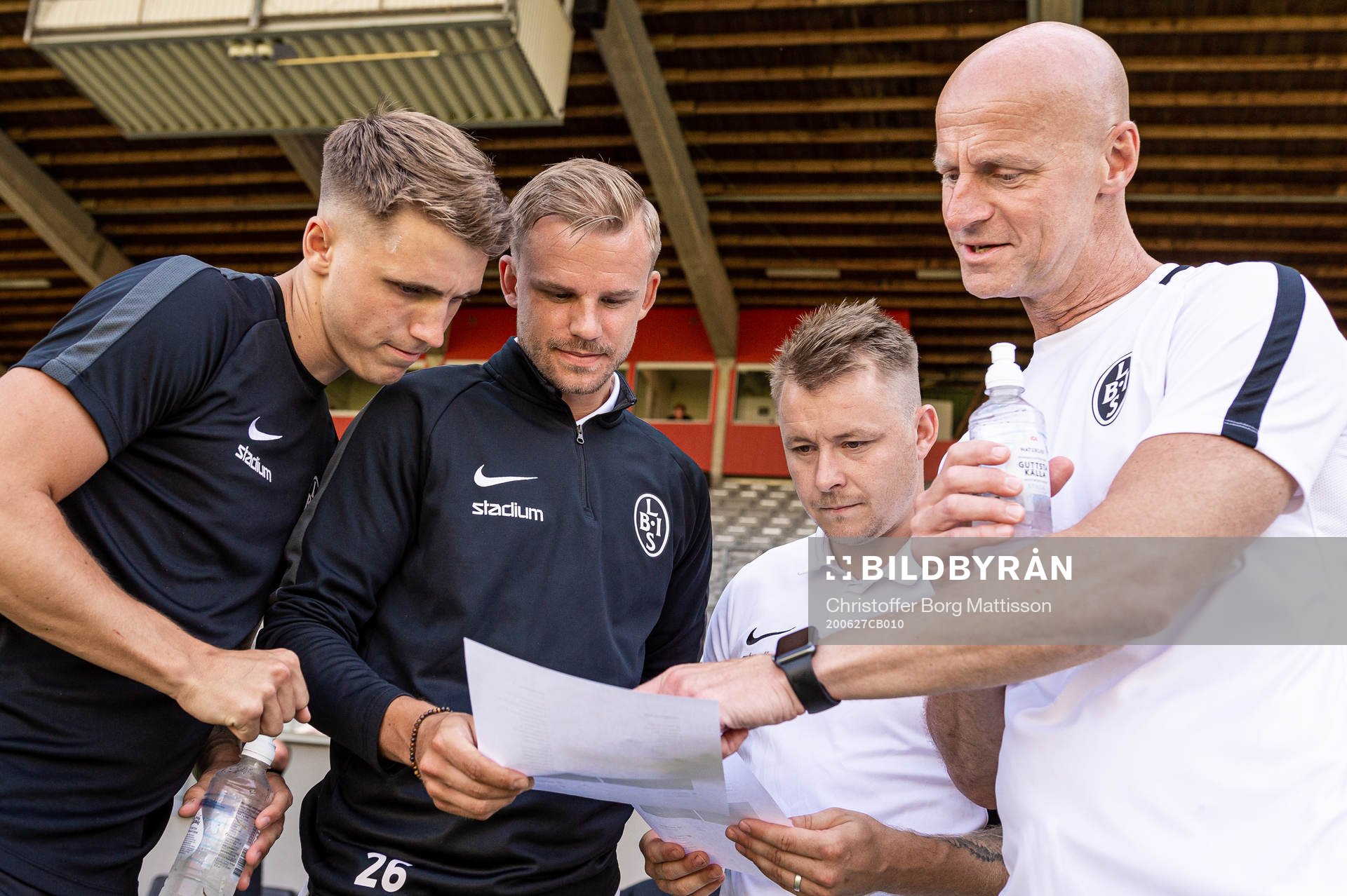 Landskronas Hampus Ferhm, Jonathan Asp, Niklas Nielsen och