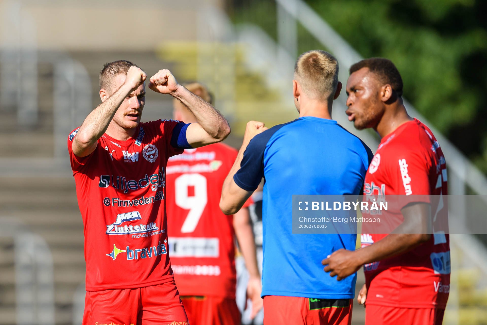Värnamos Freddy Winst jublar