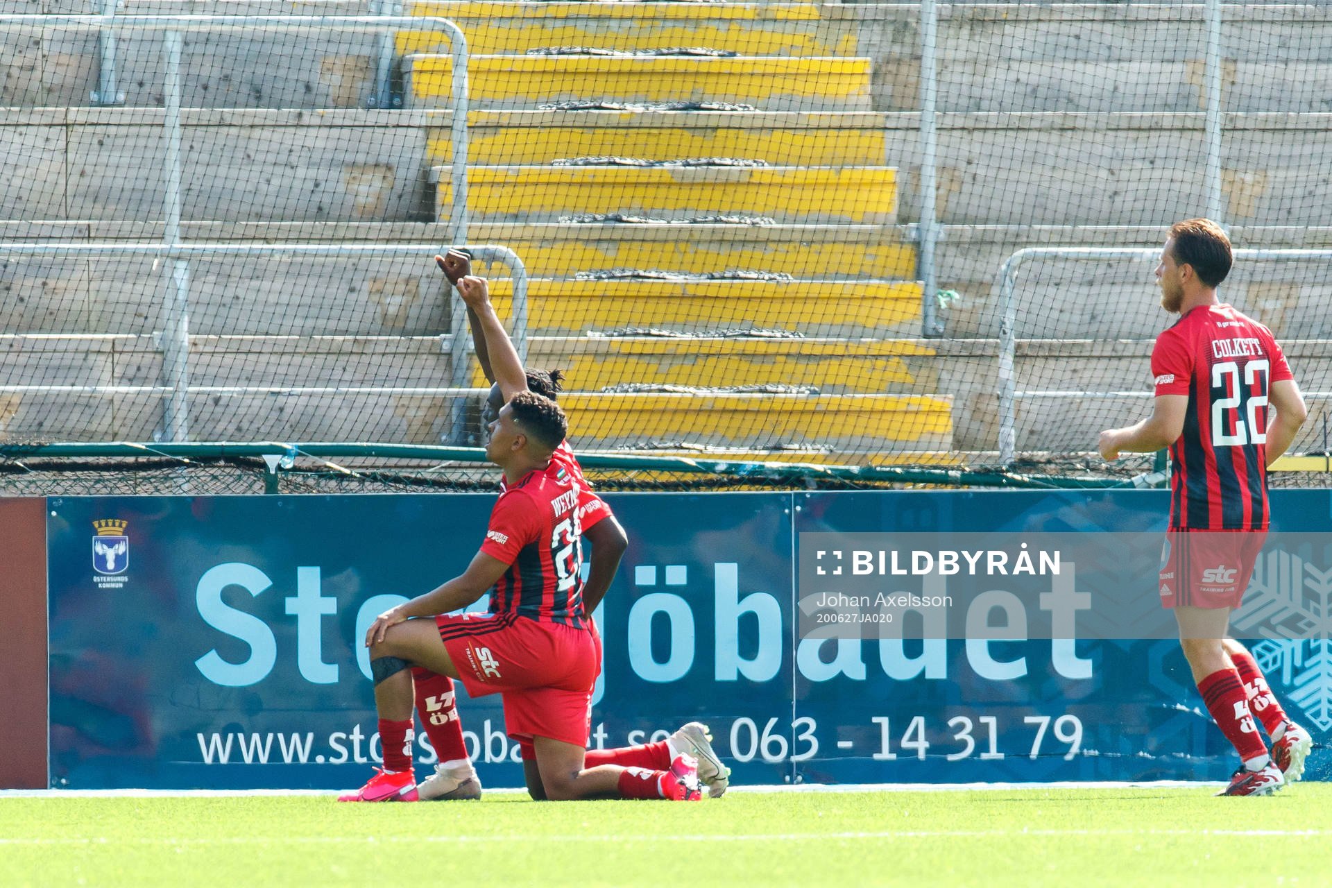 Östersunds Jordan Attah Kadiri och Francis Jon-Baptiste