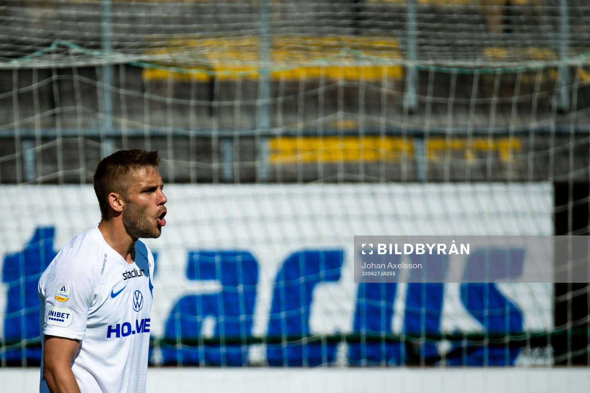 IFK Norrköpings Christoffer Nyman reagerar