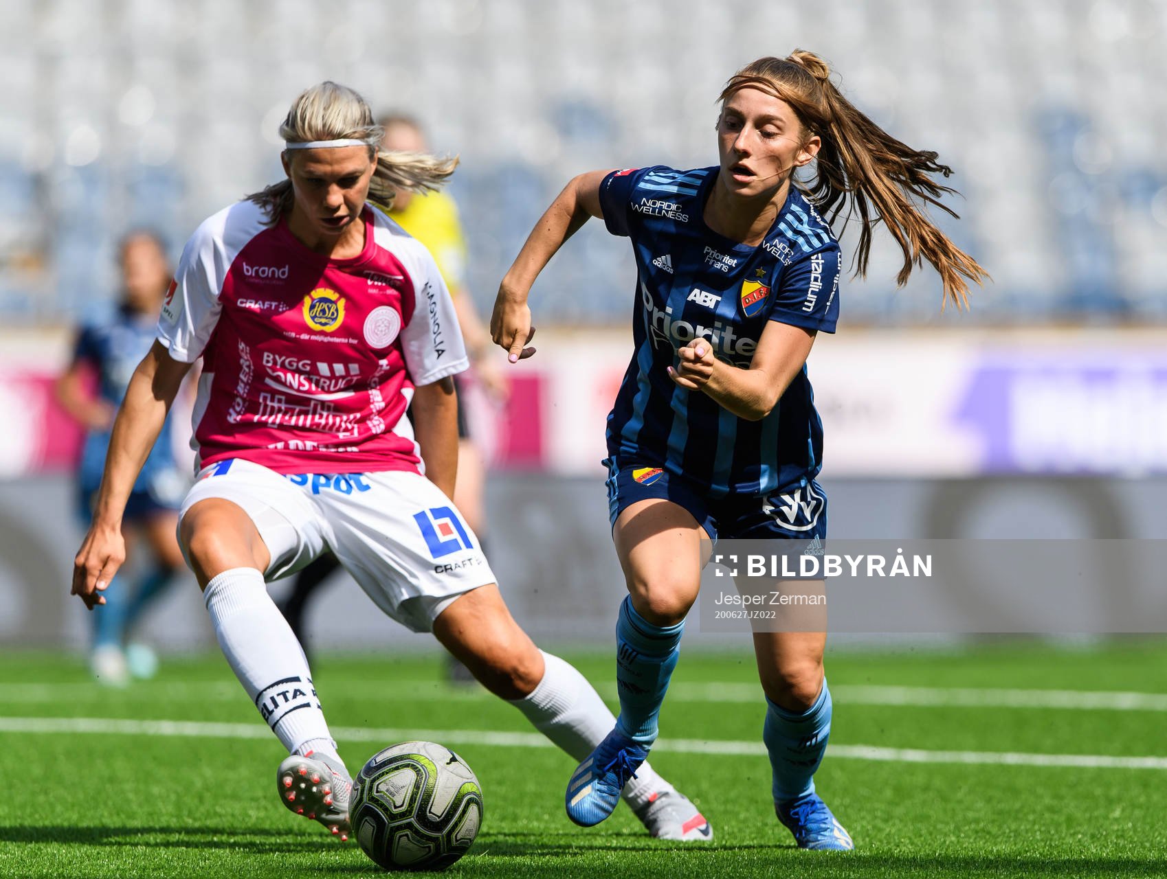 Uppsalas Lena Soleng Hansen och Djurgårdens Tilde Lindwall