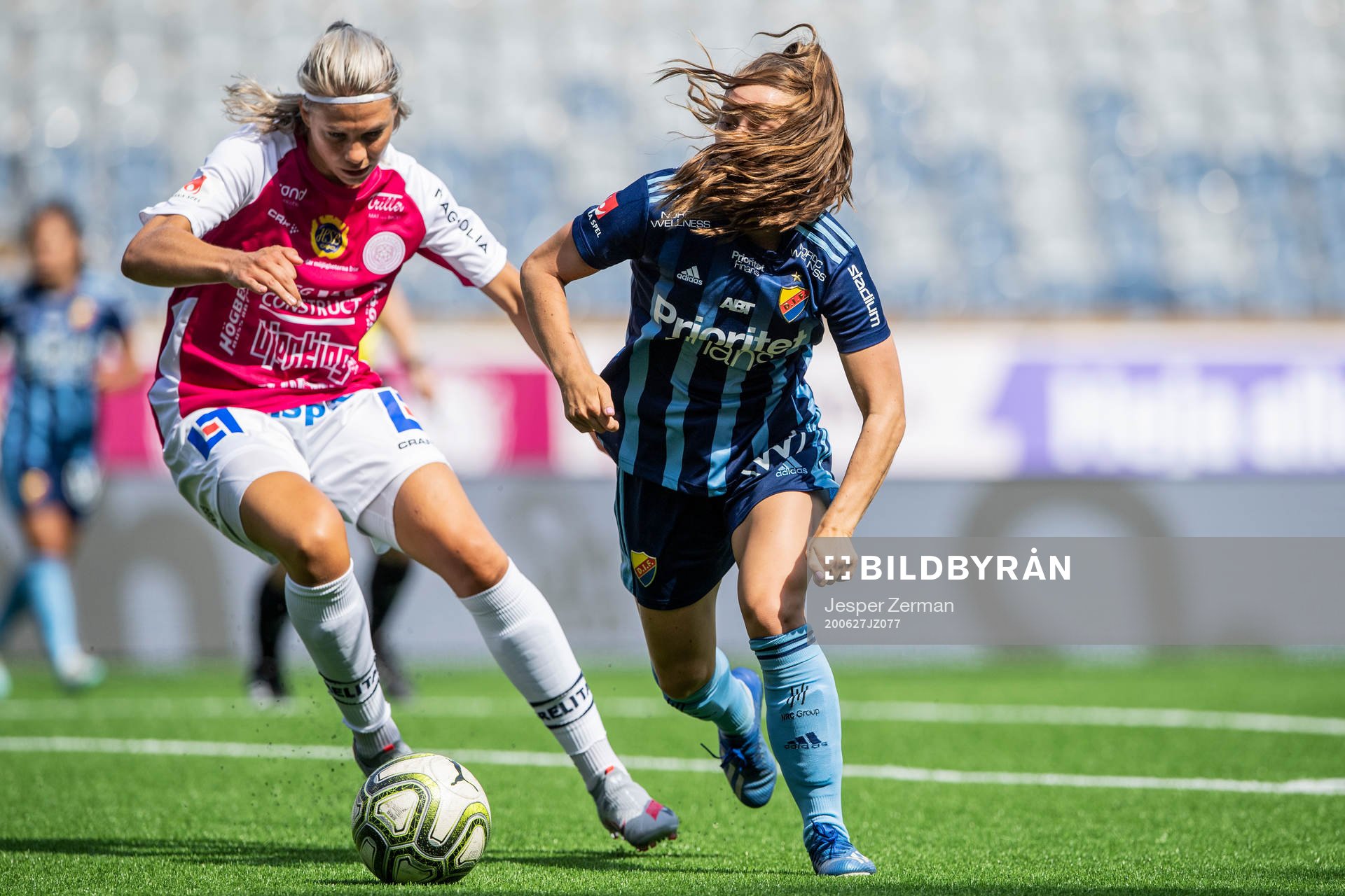 Uppsalas Lena Soleng Hansen och Djurgårdens Tilde Lindwall