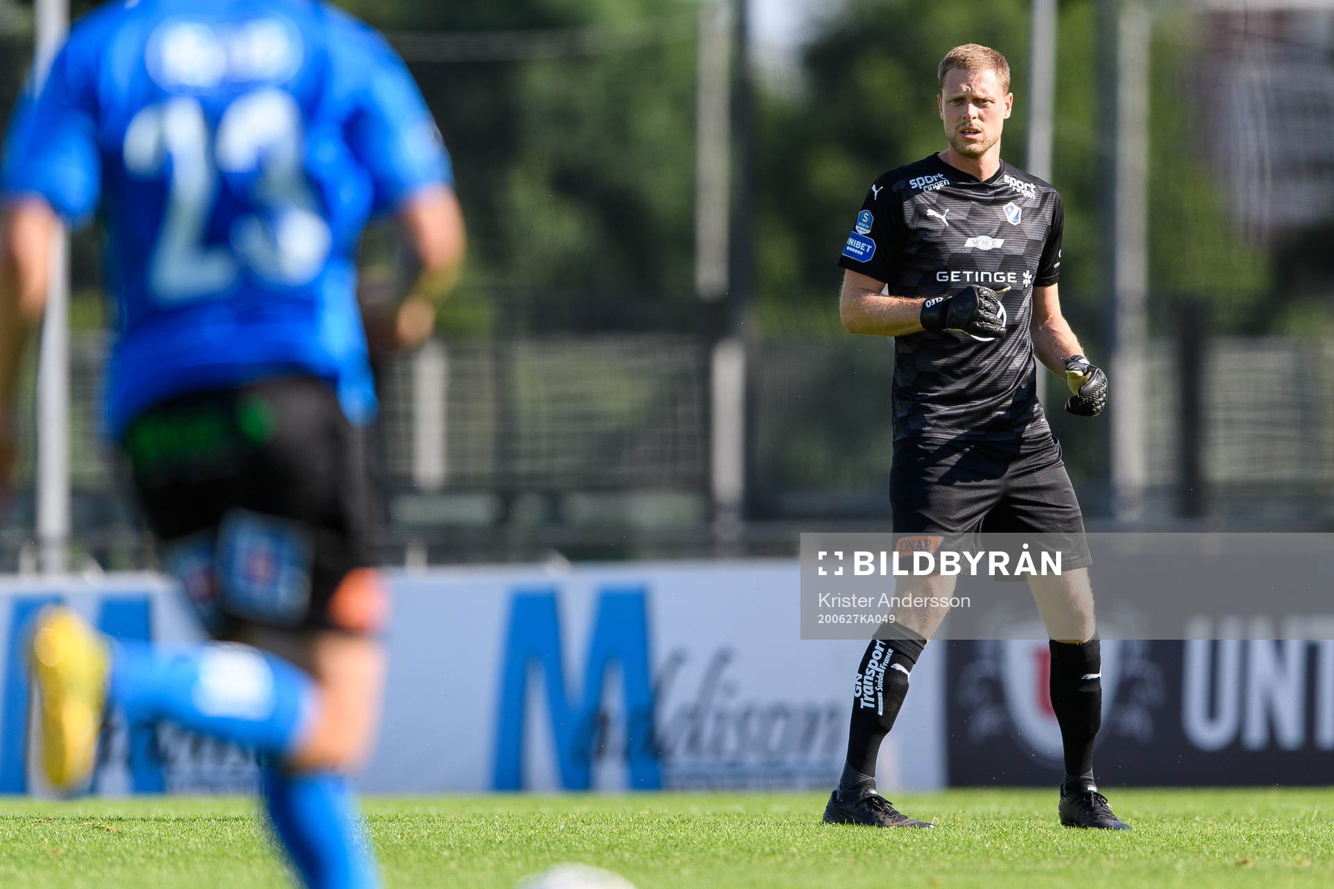 Halmstads målvakt Malkolm Nilsson Säfqvist