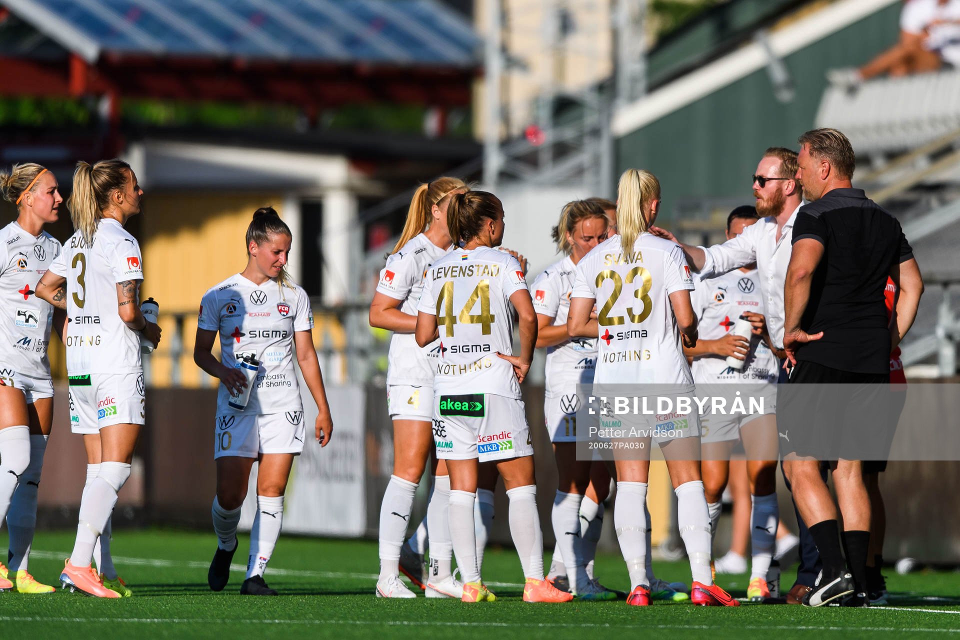 Rosengårds tränare Jonas Eidevall och assisterande