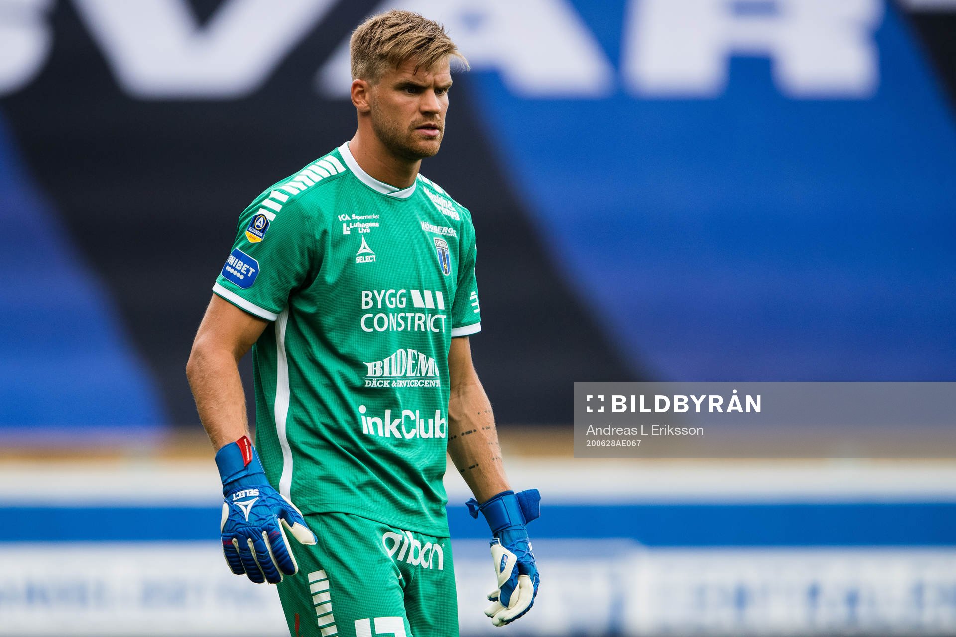 Sirius målvakt Lukas Jonsson