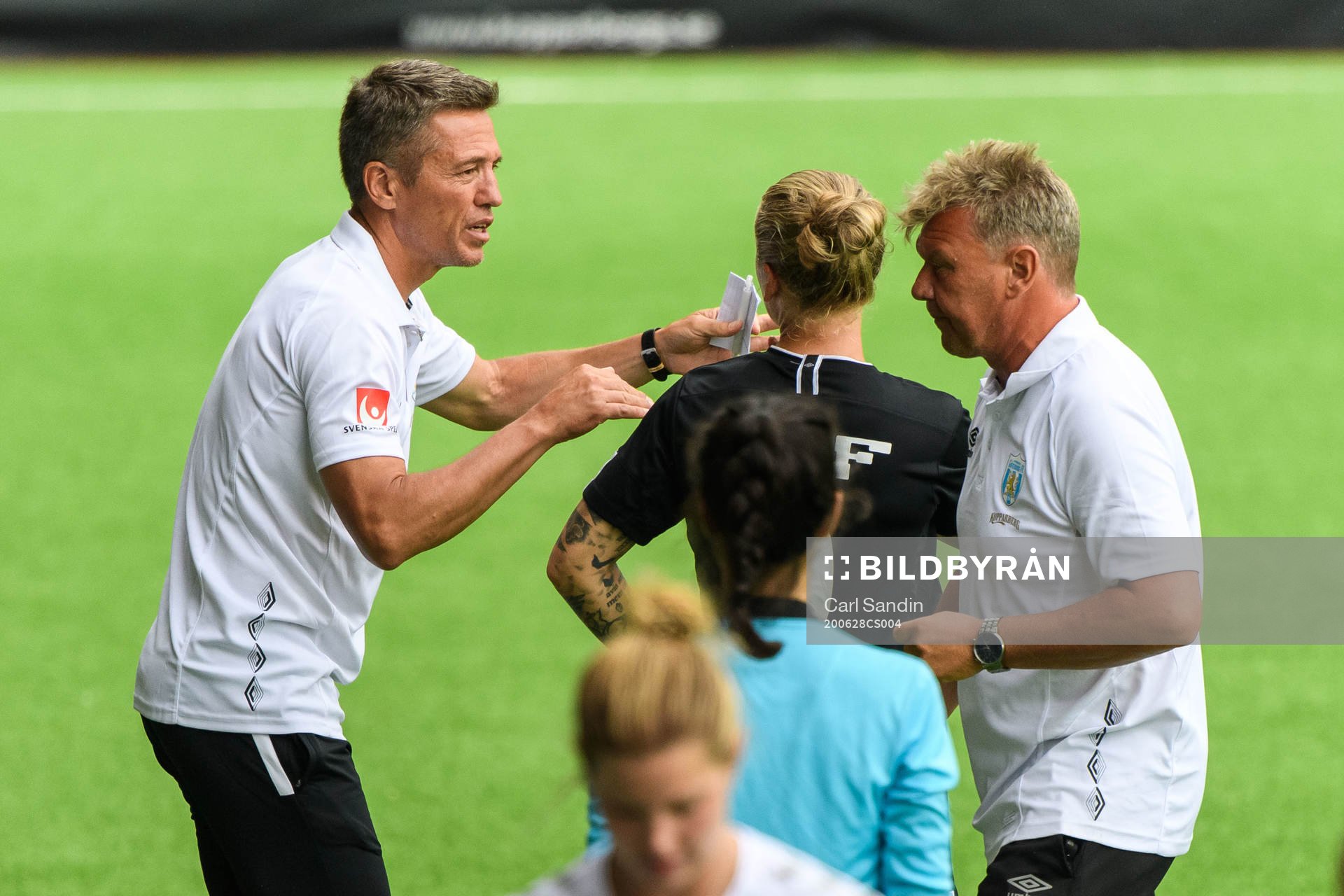 Göteborgs tränare Mats Gren ger instruktioner till