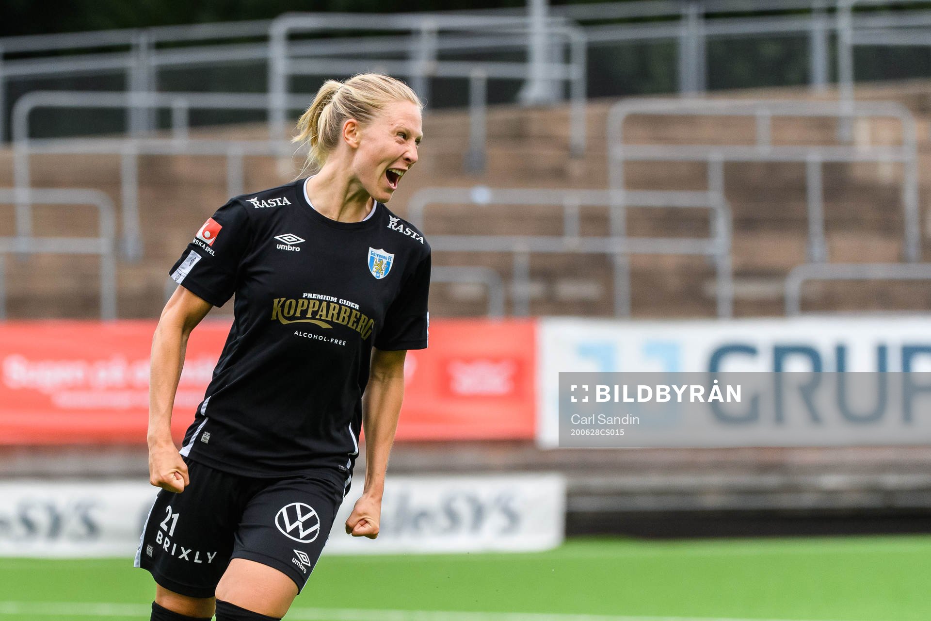 Göteborgs Rebecka Blomqvist jublar