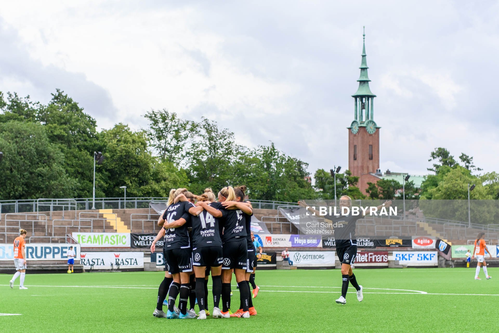 Göteborgs spelare jublar