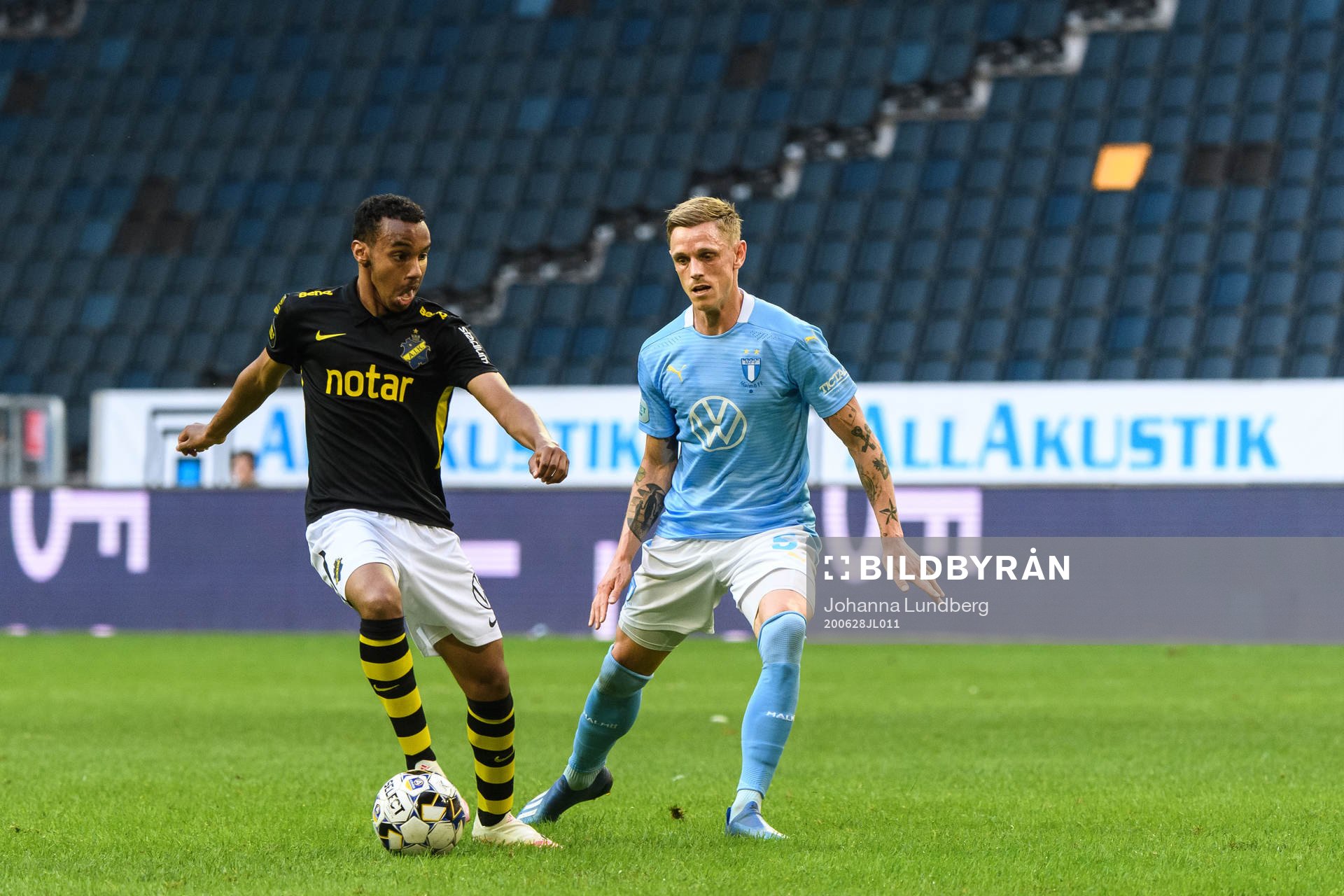 s Bilal Hussein och Malmö FFs Sören Rieks